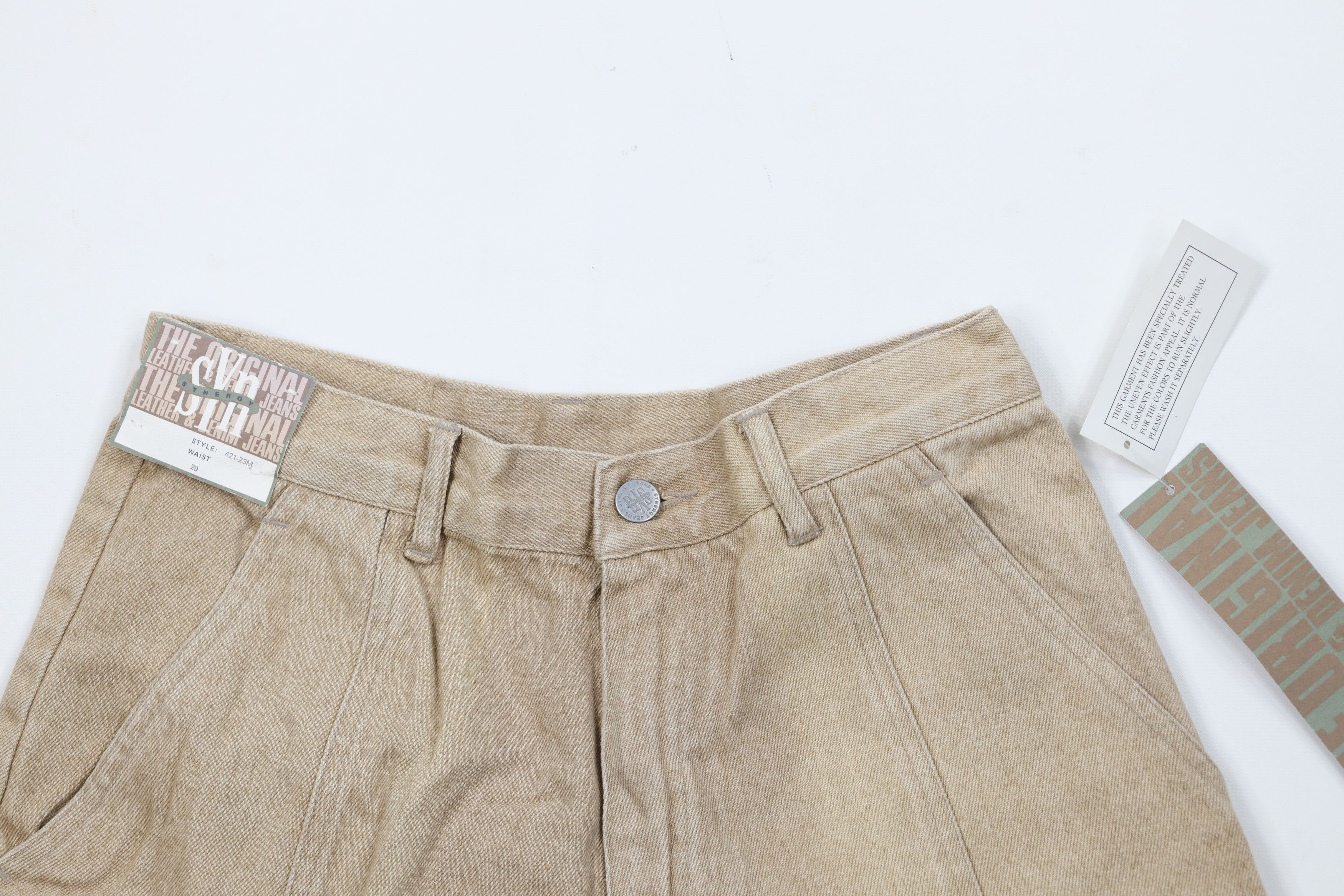 Vintage Deadstock Vintage 90s Streetwear Baggy Denim Cargo Shorts Size US 29 - 2 Thumbnail
