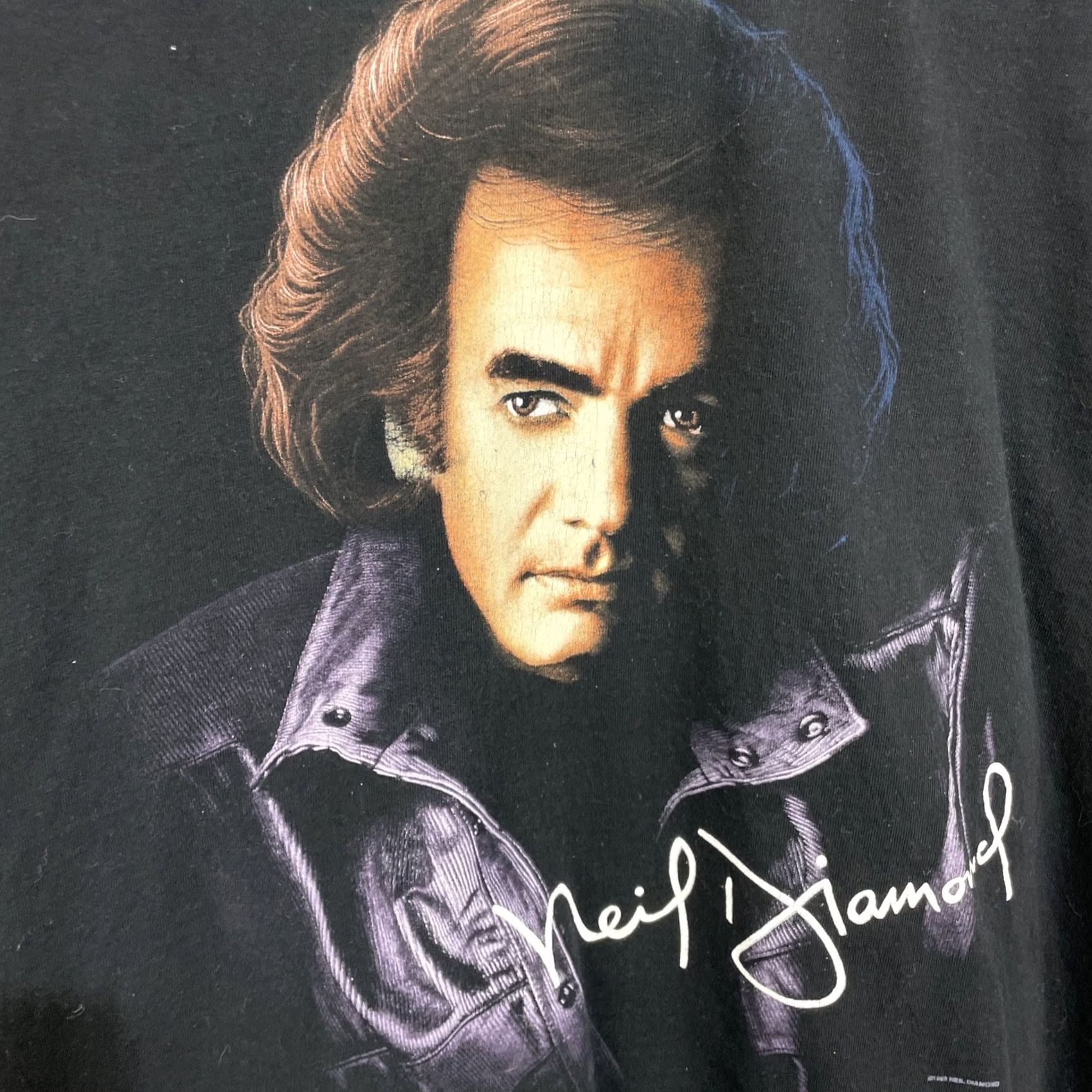 Vintage VINTAGE Neil Diamond U.S. Tour 1996 Short Sleeve T-Shirt Mens 2XL Black AllSport Graphic Tee 1990s Mens Size US XXL / EU 58 / 5 - 7 Thumbnail