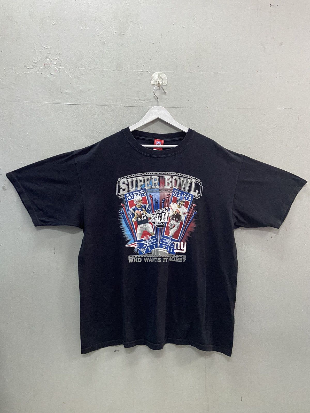 NFL NFL SUPERBOWL NY vs PATRIOTS SUPER XL-II BOWL 2008 TEE SHIRT Size US XXL / EU 58 / 5 - 1 Thumbnail