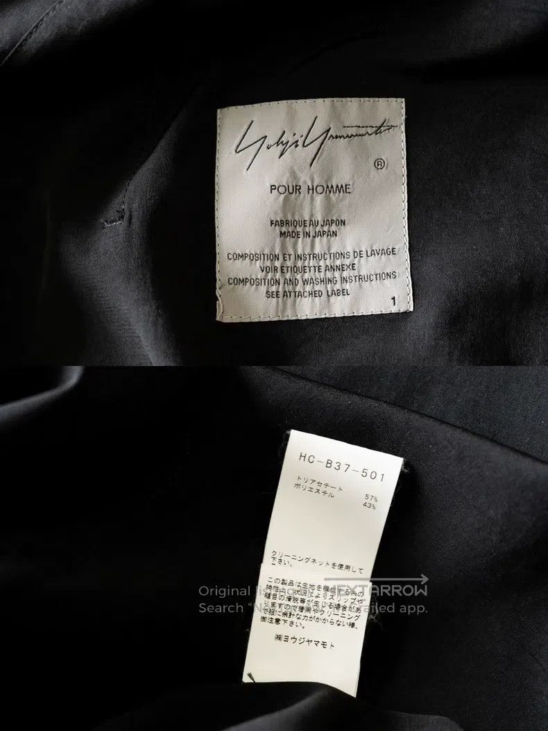 Yohji Yamamoto Yohji Yamamoto 19 AW Collarless Gold Button Triacetate Rob Size US S / EU 44-46 / 1 - 6 Thumbnail