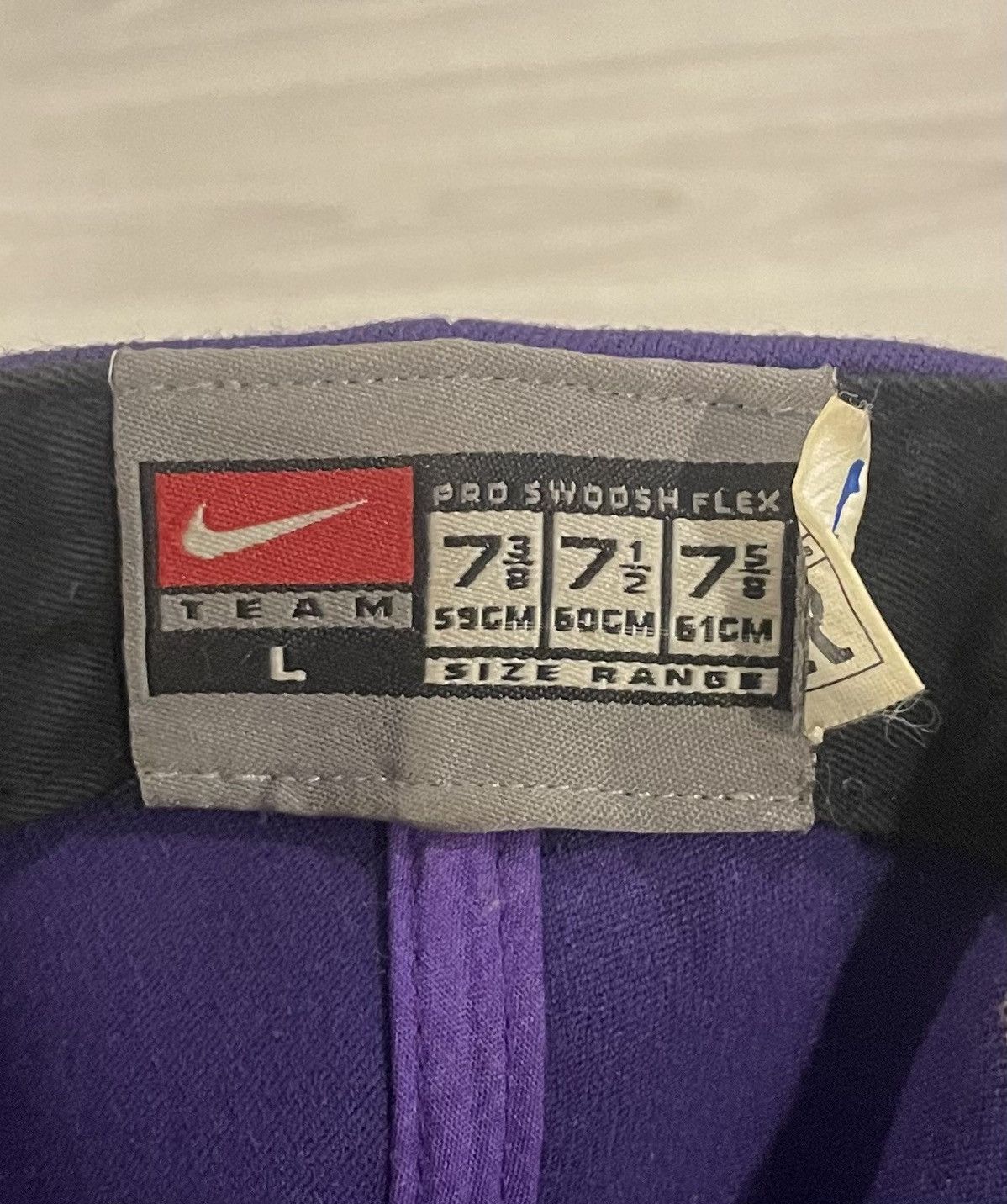 Nike Vintage Nike LA Lakers Wool Fitted Hat Mens Size Large 7 3/8 Size ONE SIZE - 6 Thumbnail