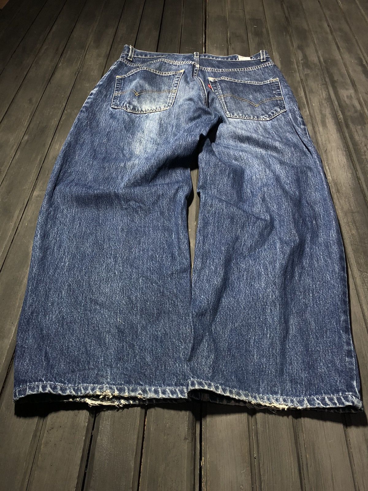 Hysteric Glamour VTG Baggy Rap SK8 JNCO Balenci Style Washed Jeans Levi’s Y2K Size US 34 / EU 50 - 2 Thumbnail