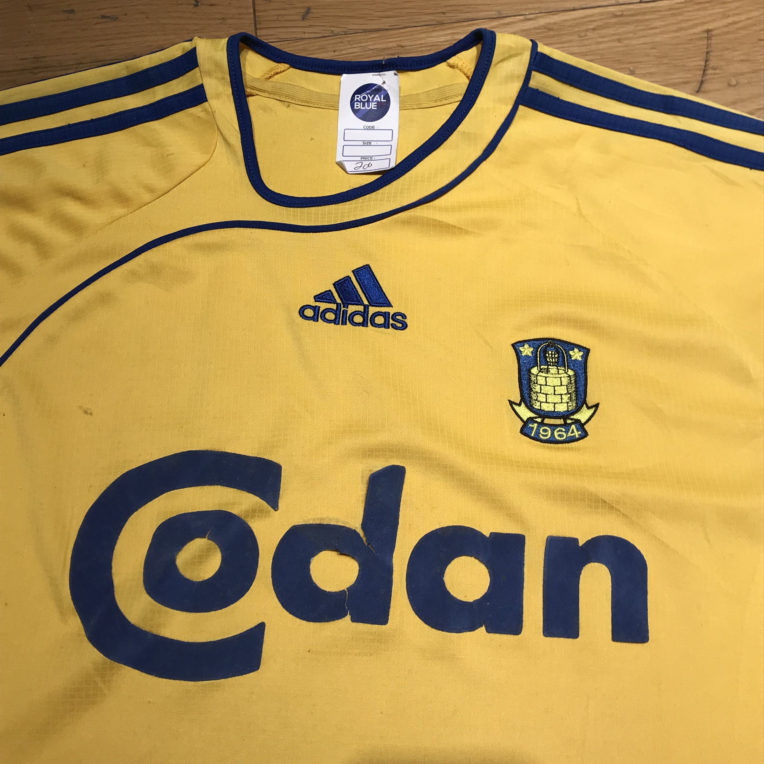 Adidas Adidas 2006-07 Brondby adidas Home Shirt M Vintage Football Size US M / EU 48-50 / 2 - 4 Thumbnail