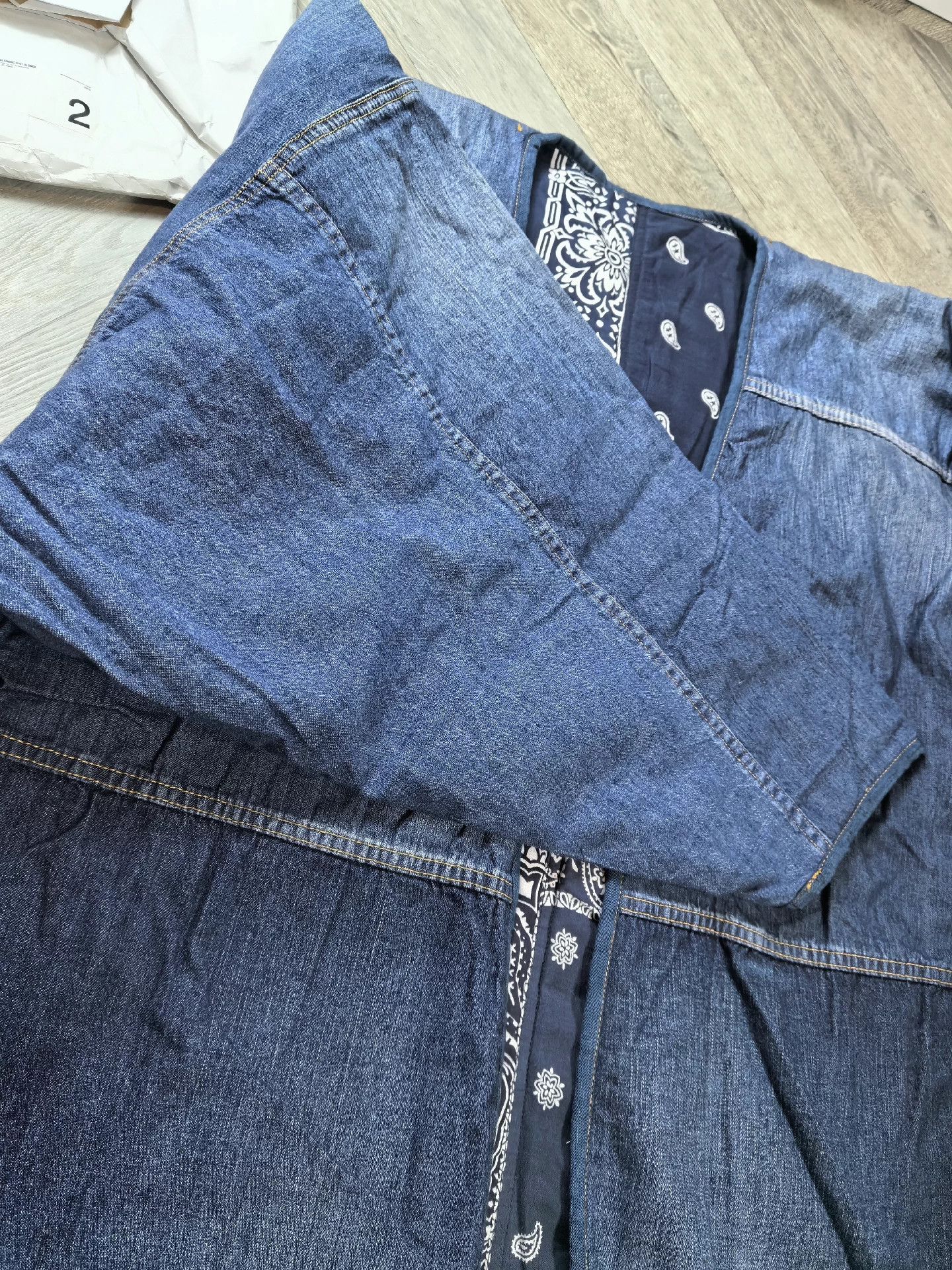 Visvim VISVIM WMV 19SS KIMONO COAT 2-Tone Camo Denim Patchwork 2 Size US M / EU 48-50 / 2 - 5 Thumbnail