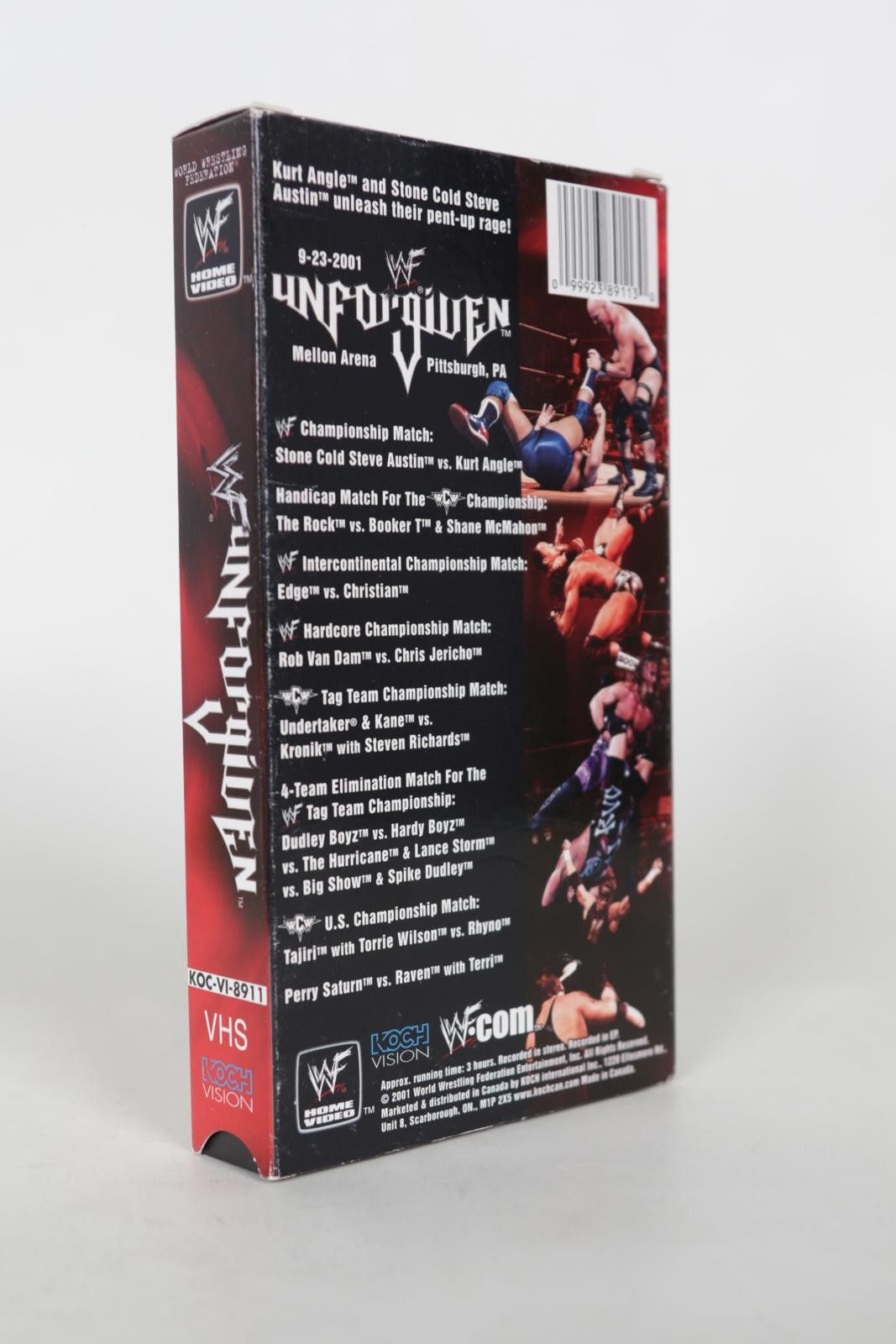 WWF 01' WWF Unforgiven VHS Tape Size ONE SIZE - 3 Thumbnail