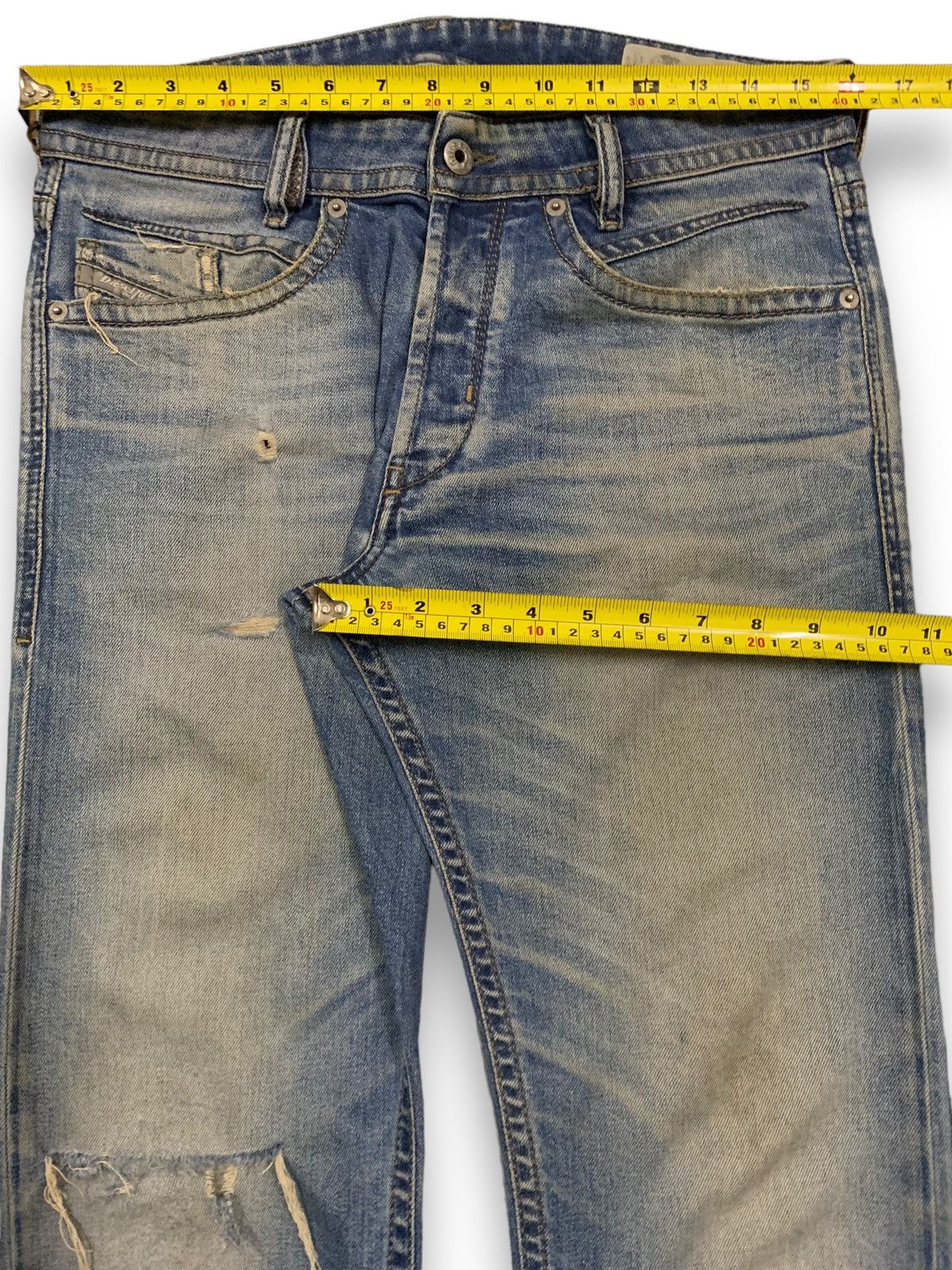 Diesel Diesel Industry Akee Mud Wash Distressed Grunge Jeans Size US 32 / EU 48 - 17 Thumbnail
