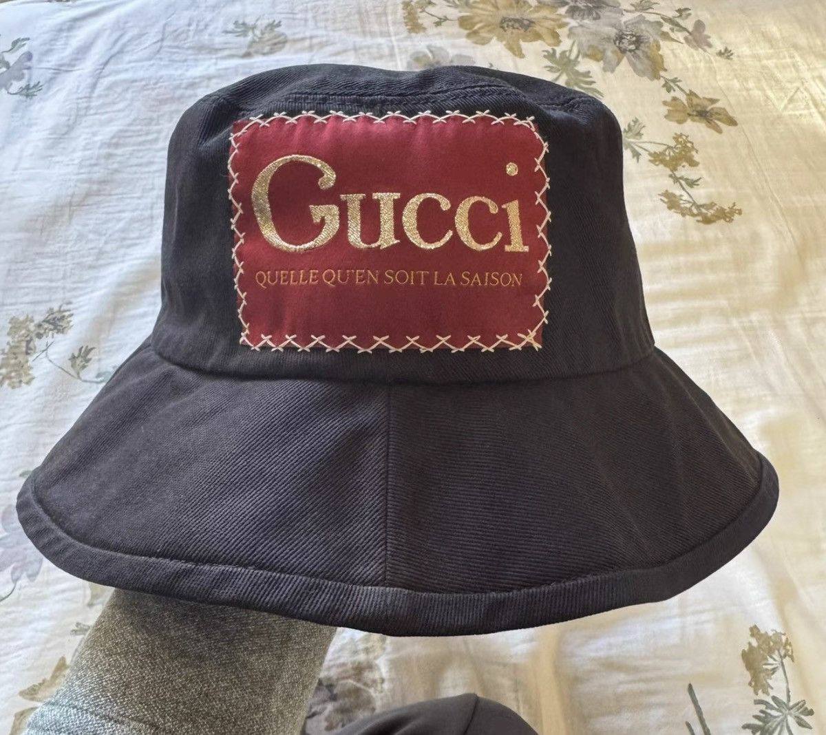 Gucci Gucci Stamp Runway Fisherman Hat in Black Size ONE SIZE - 1 Thumbnail