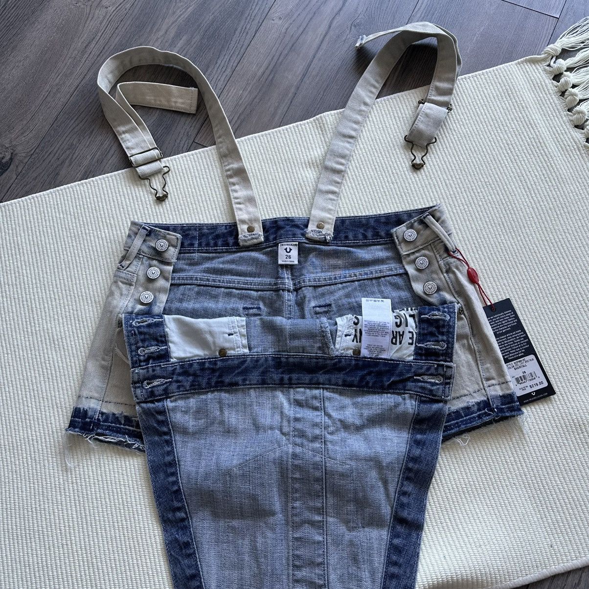 True Religion True Religion Light Spectrum Denim Overall Shorts Size 26" / US 2 / IT 38 - 6 Thumbnail