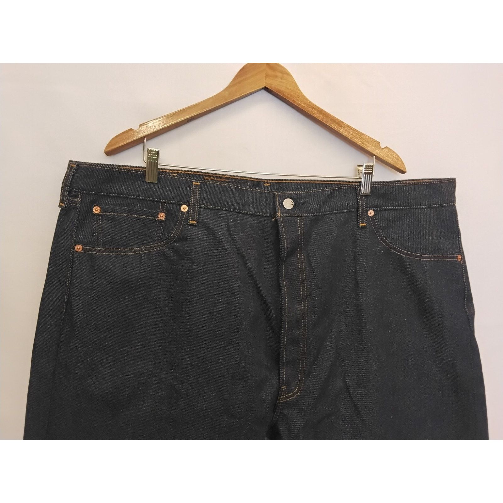 Levi's Levi 501 Jeans Men's Size 46x30 Dark Wash USA Vintage NWOT Size US 44 / EU 60 - 3 Thumbnail