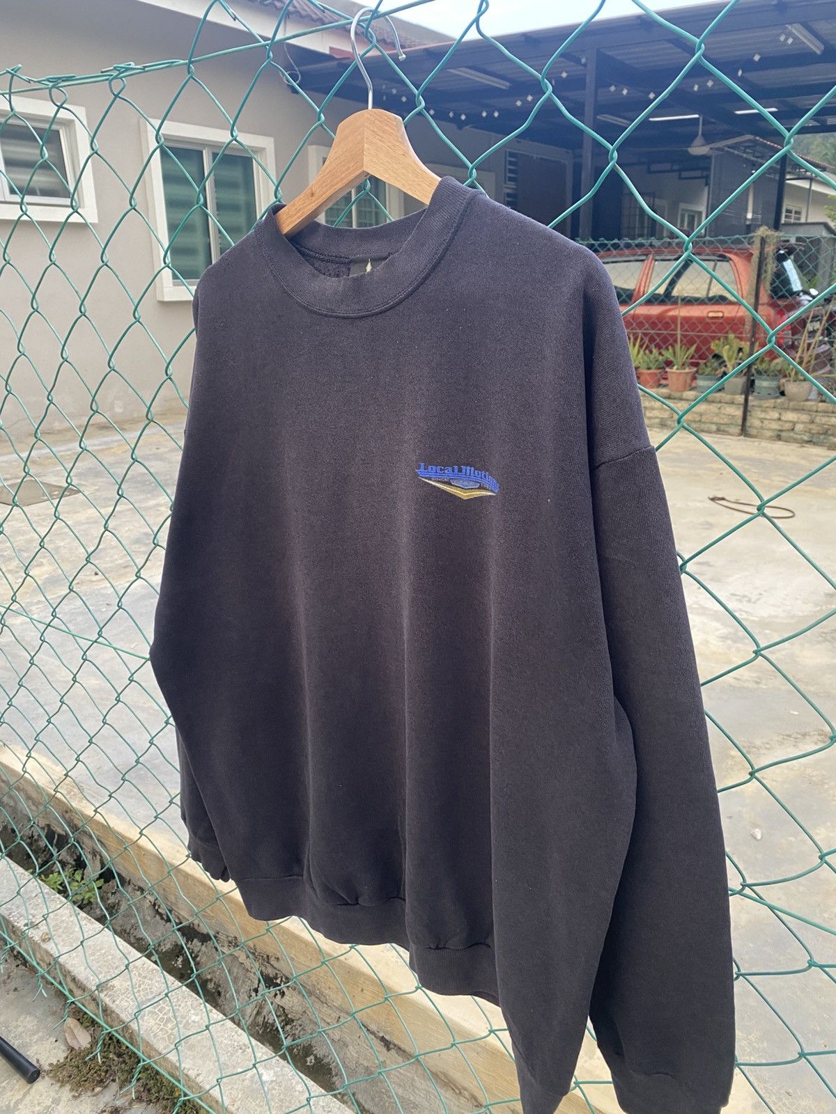 Vintage Distressed Vintage 90’s Local Motion faded blue sweatshirts Size US XL / EU 56 / 4 - 5 Thumbnail