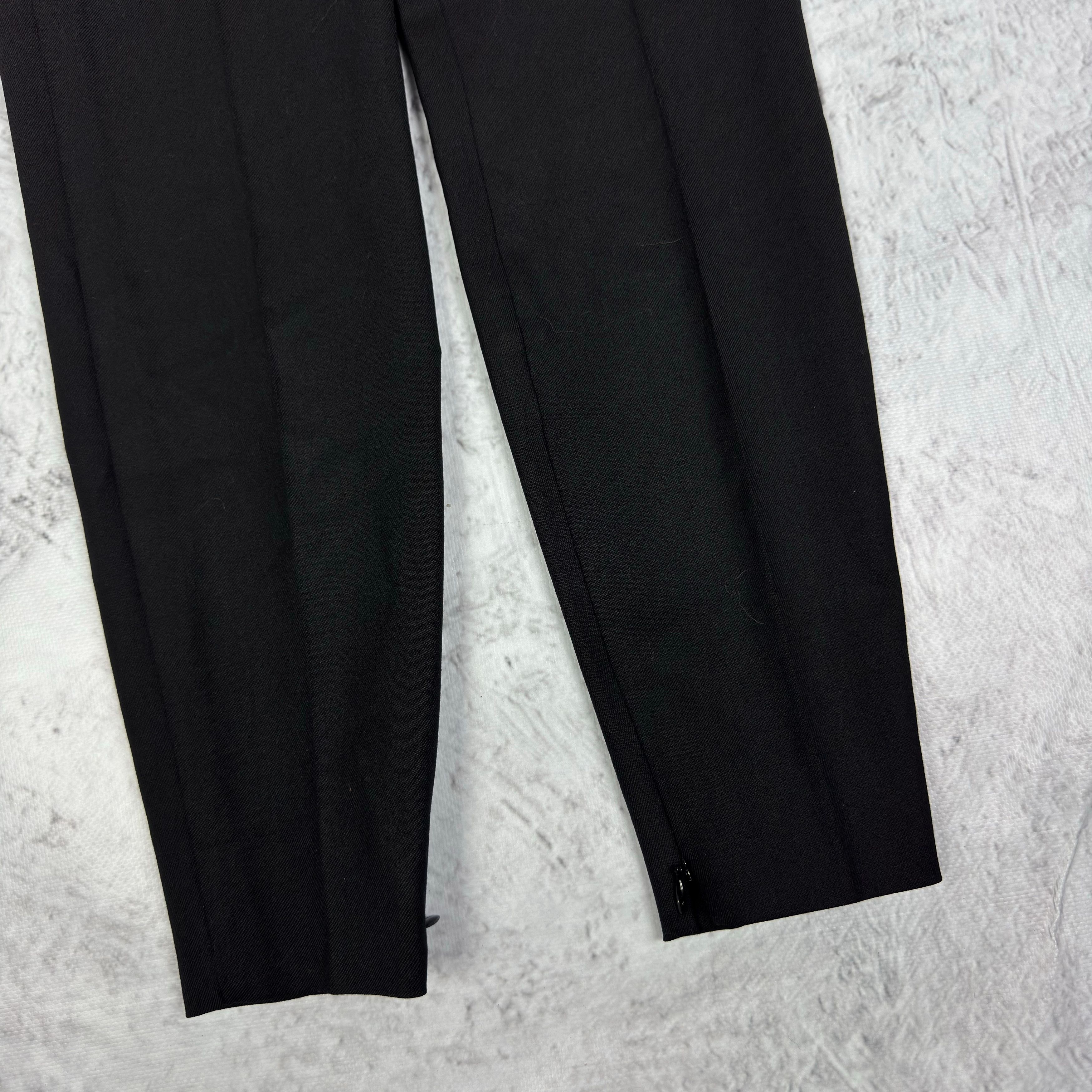 Dolce & Gabbana Dolce & Gabbana Women's Black Lana Wool Stretch Dress Pant Size 30" / US 8 / IT 44 - 7 Thumbnail