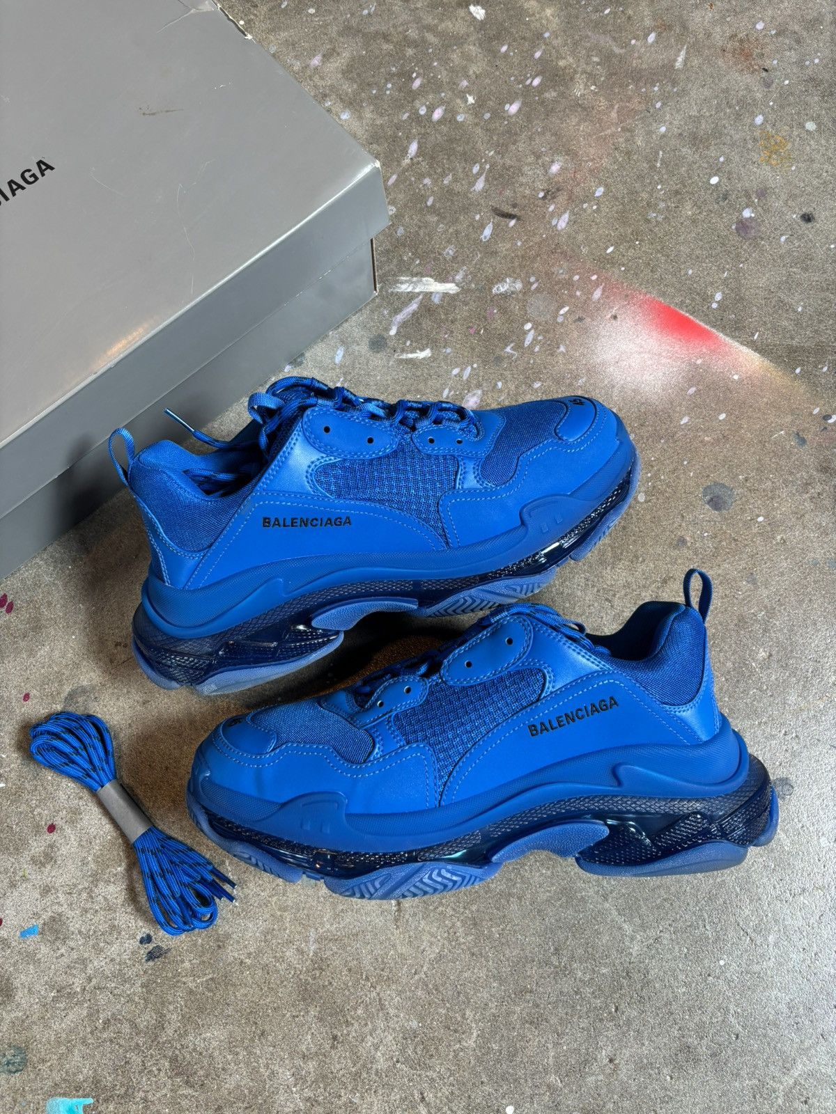 Balenciaga Balenciaga Triple S Blue size 45 Size US 12 / EU 45 - 2 Thumbnail