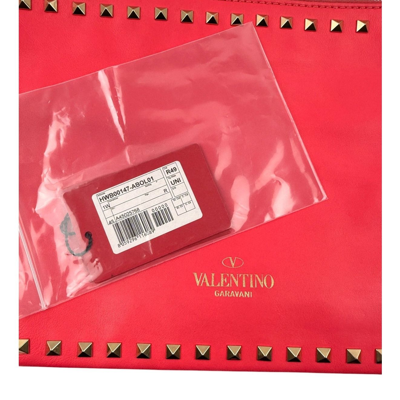 Valentino Valentino Nappa Leather Rockstud Large Clutch Bag Size ONE SIZE - 10 Thumbnail