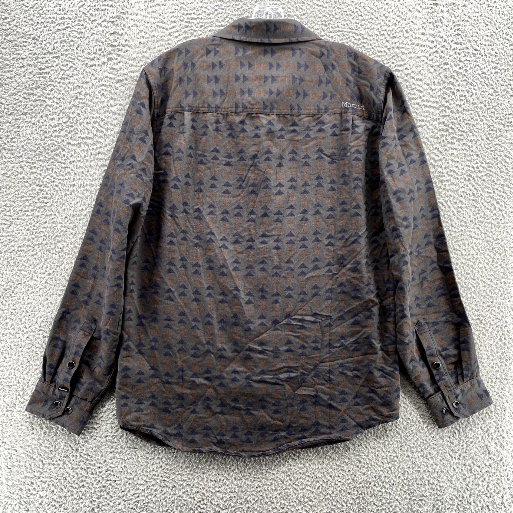 Marmot Marmot Shirt Adult Large Gray For Life Aztec Print Flannel Casual Outdoor Men's Size US L / EU 52-54 / 3 - 7 Thumbnail