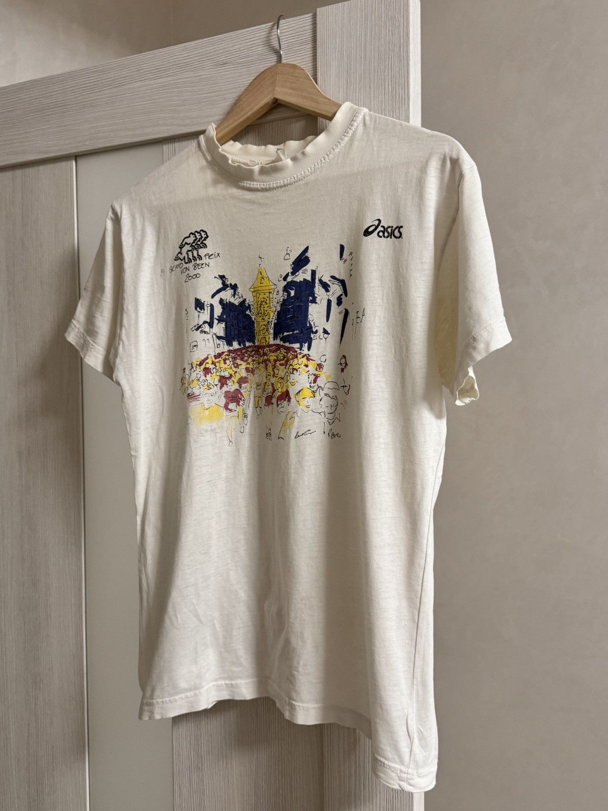 Asics × Vintage 1994 Vintage❗️Grandprix Volksbank BPS t-shirt Run Running Size US S / EU 44-46 / 1 - 2 Thumbnail