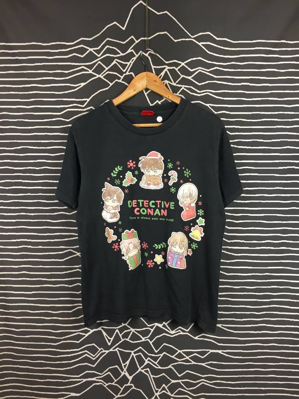 Anime Detective Conan Christmas Wreath Anime Manga Tee Size US M / EU 48-50 / 2 - 2 Thumbnail