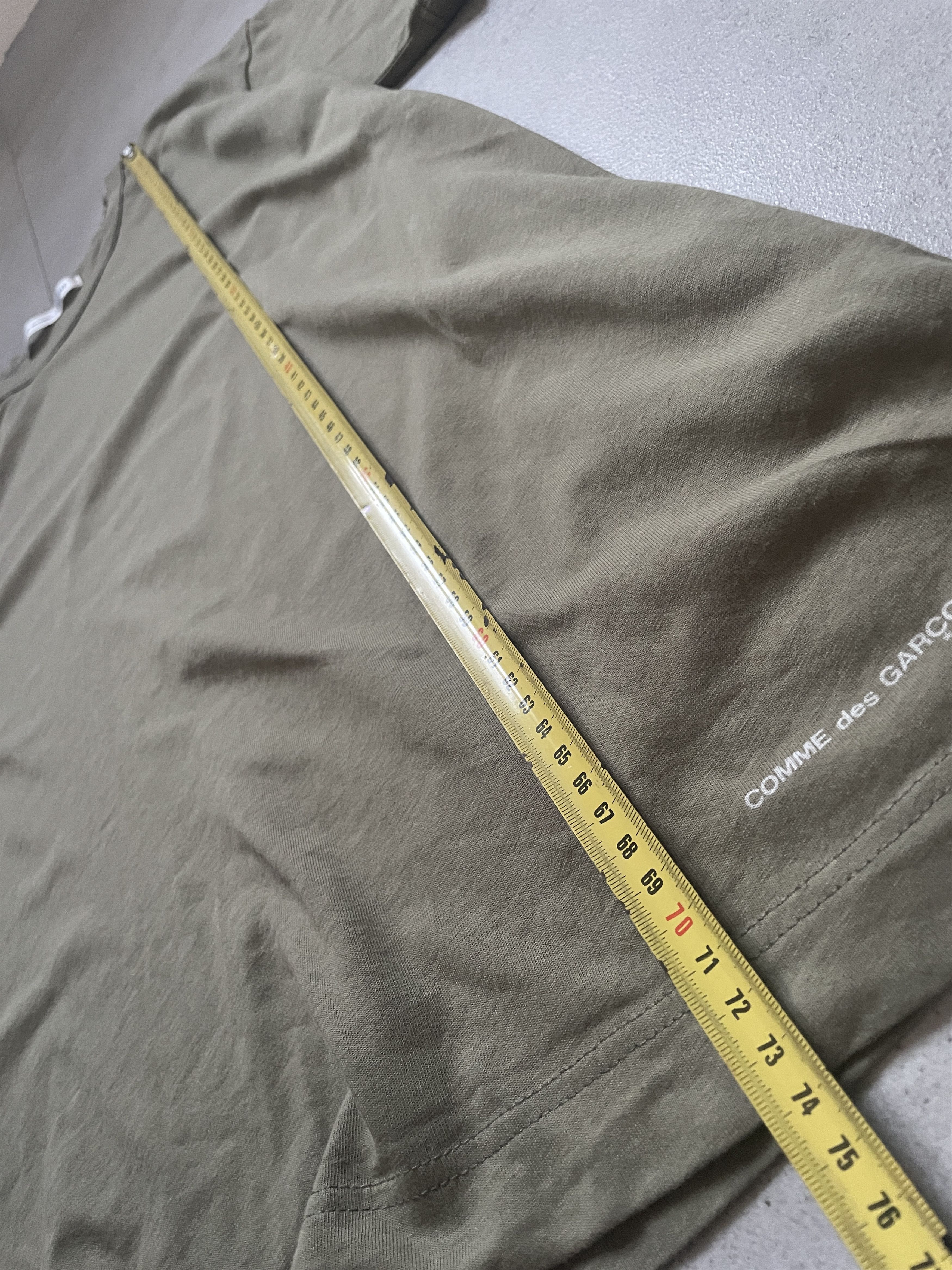 Comme des Garcons CDG COMME DES GARCONS SHIRT BLANK BASIC KHAKI JAPANEESE TEE Size US XL / EU 56 / 4 - 6 Thumbnail
