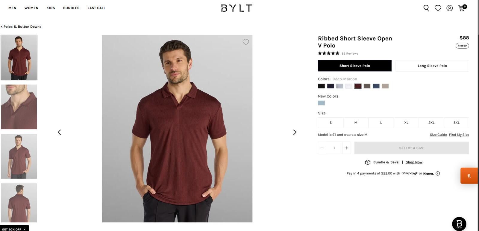 Lightning Bolt NWT BYLT Ribbed Polo Shirt Mens XL Brown Short Sleeve Size US XL / EU 56 / 4 - 1 Thumbnail