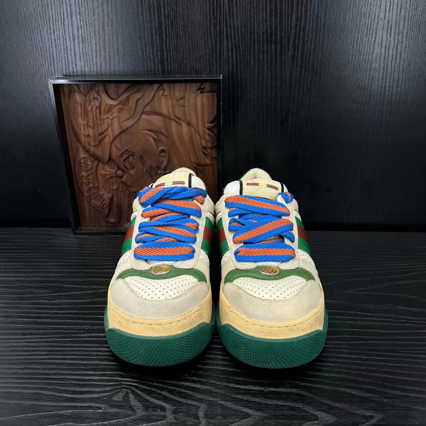 Gucci GUCCI Pangding Grey Green Size 36 Like New, Insoles Replaced Size US 5.5 / IT 35.5 - 4 Thumbnail