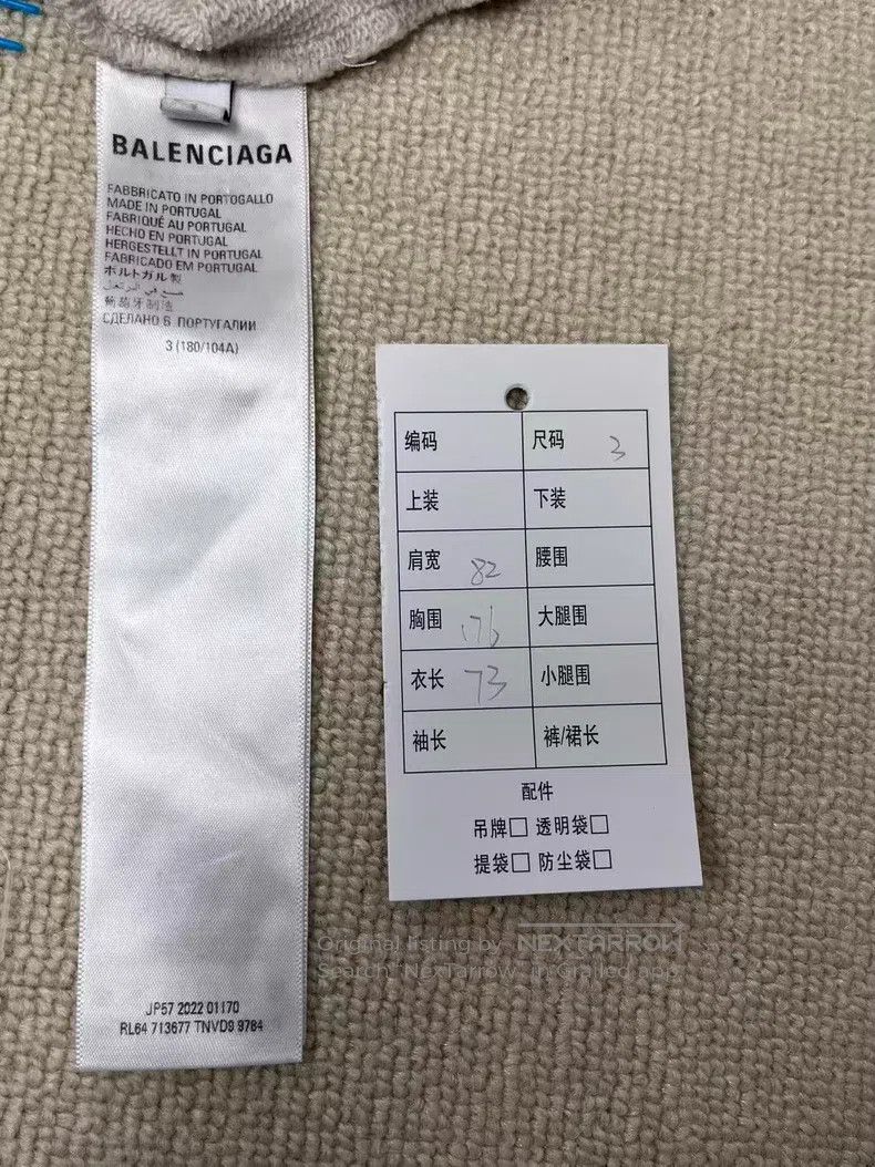 Balenciaga Balenciaga Logo Letter Printed Cotton Long Sleeve Sweatshi Size US L / EU 52-54 / 3 - 4 Thumbnail