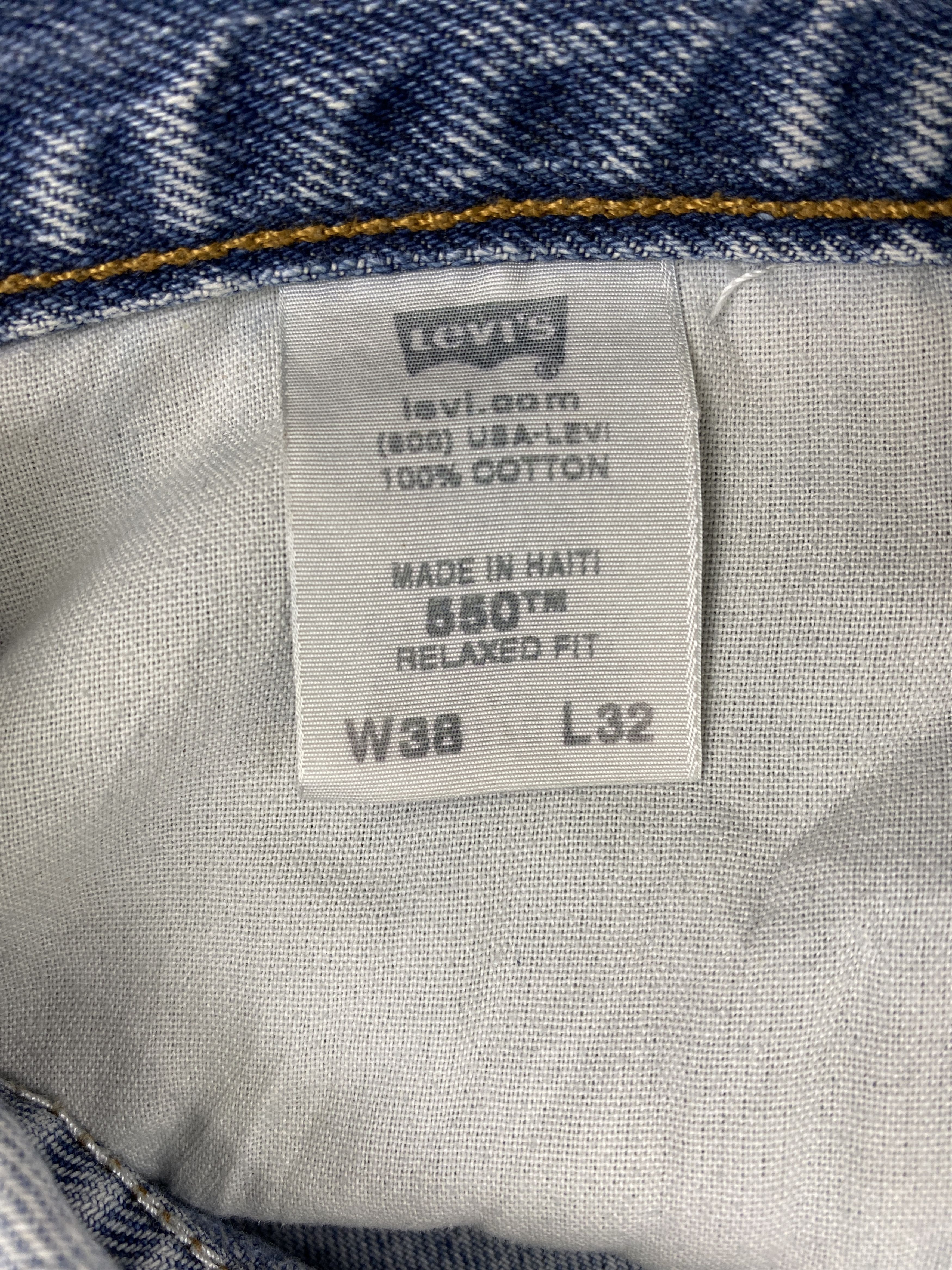 Levi's × Vintage Vintage Levis 550 Faded Blue Denim Jeans Size US 36 / EU 52 - 7 Thumbnail