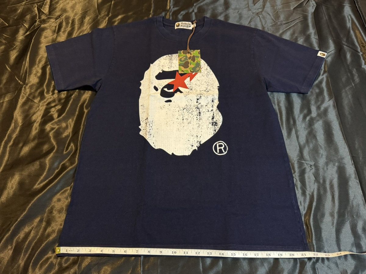 Bape Bape Big Ape Head Indigo Tee Size Large Size US L / EU 52-54 / 3 - 1 Thumbnail