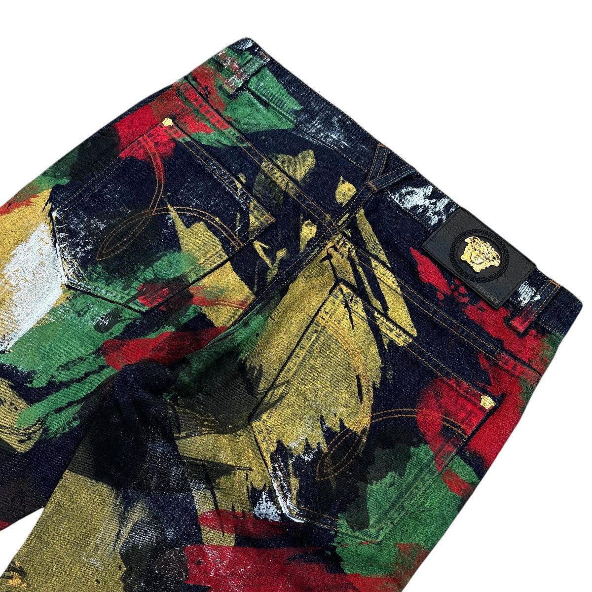 Versace VERSACE PAINTED DENIM JEANS Size US 30 / EU 46 - 4 Thumbnail