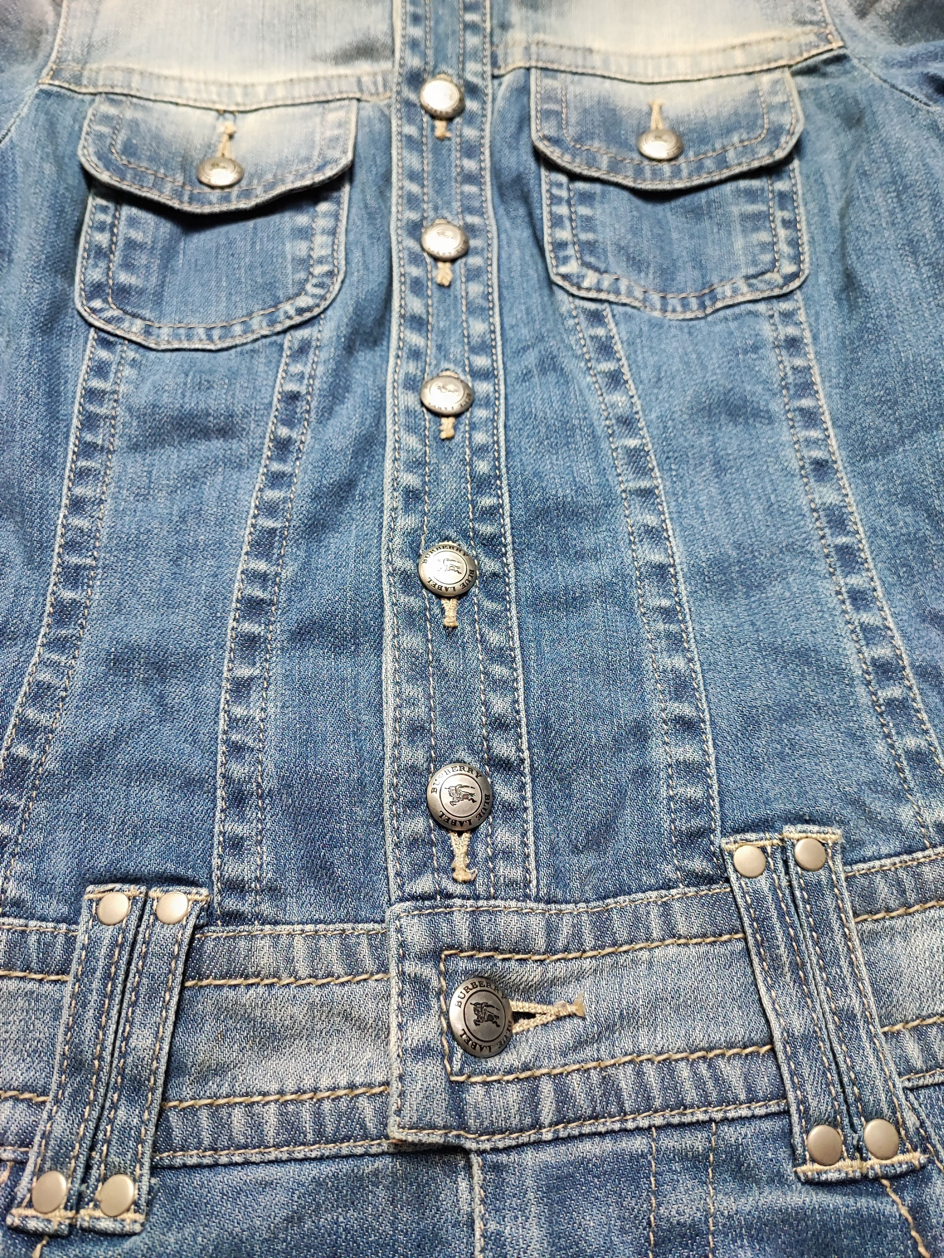 Burberry Vintage Burberry Blue Label Jeans Mini Dress Size XS / US 0-2 / IT 36-38 - 7 Thumbnail