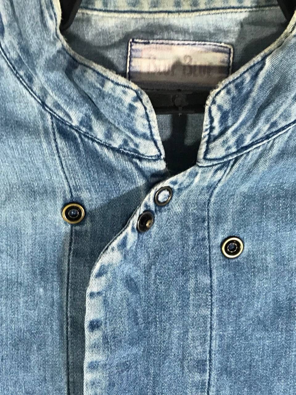 Blue Blue Japan vintage blue blue shawl collar denim indigo Size US M / EU 48-50 / 2 - 3 Thumbnail