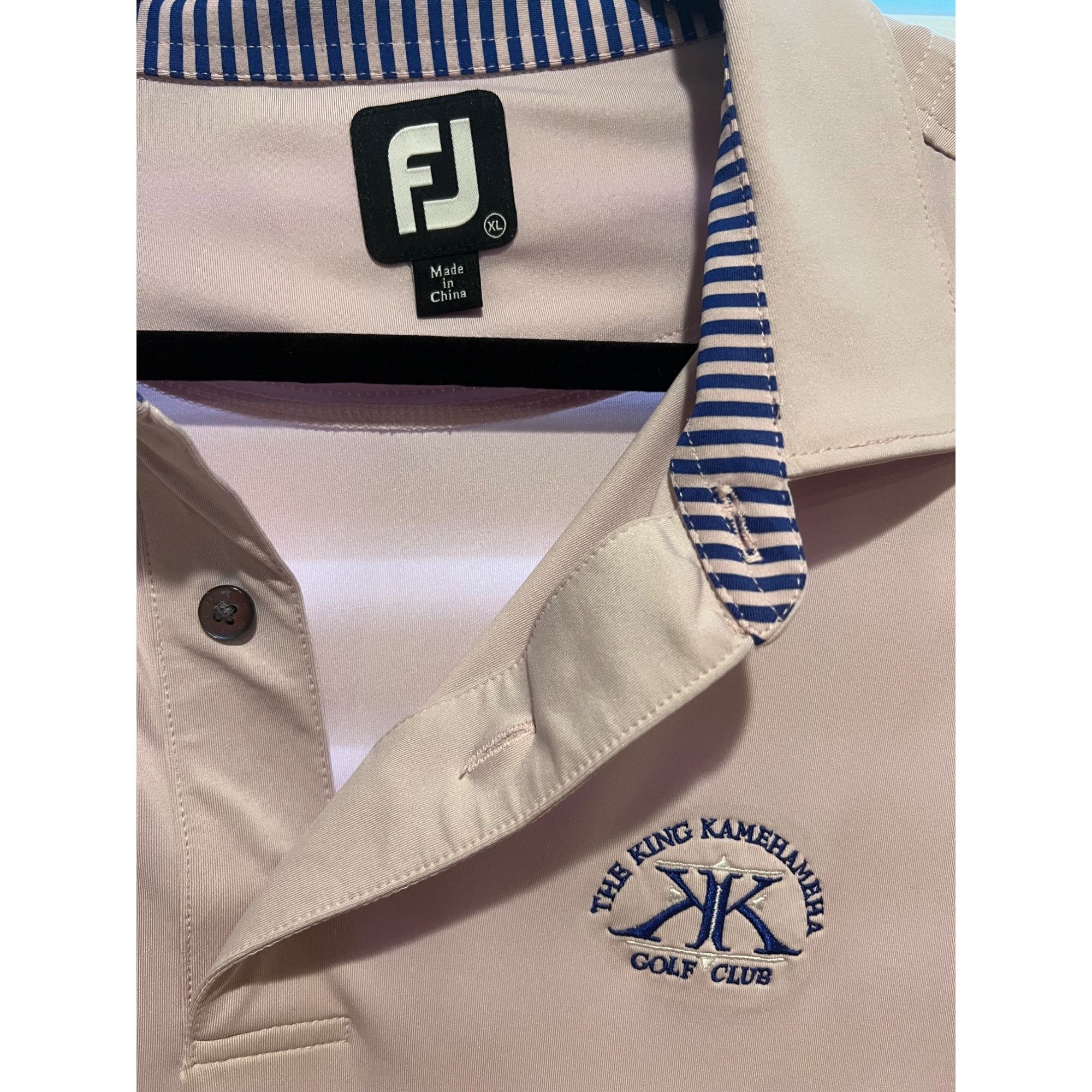 Footjoy FootJoy Breast Cancer King Kamaehameha Polo Shirt - Size Size US XL / EU 56 / 4 - 2 Thumbnail