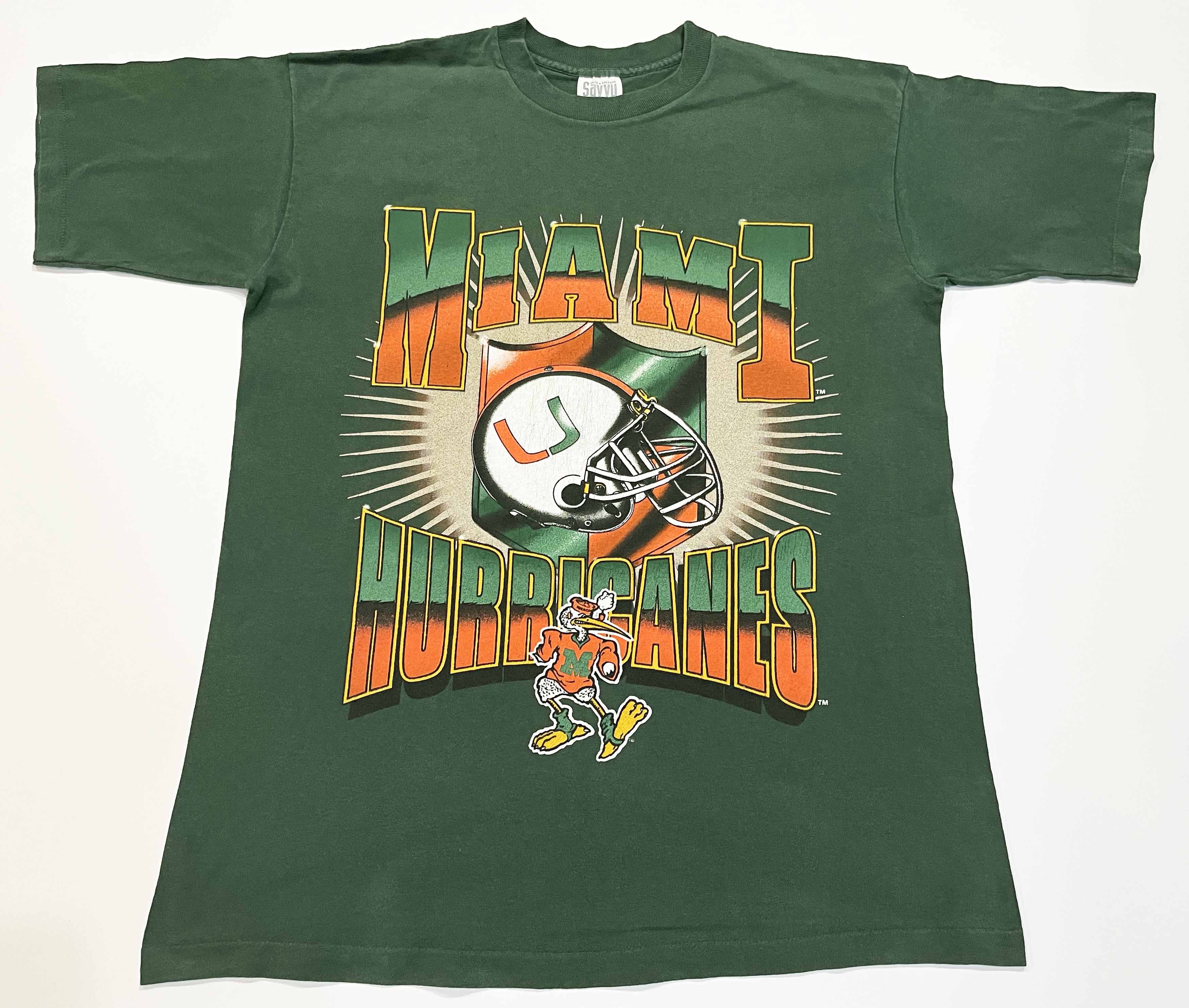 NCAA × Vintage Vintage Savvy NCAA Miami Hurricanes T-Shirt Size US L / EU 52-54 / 3 - 1 Thumbnail