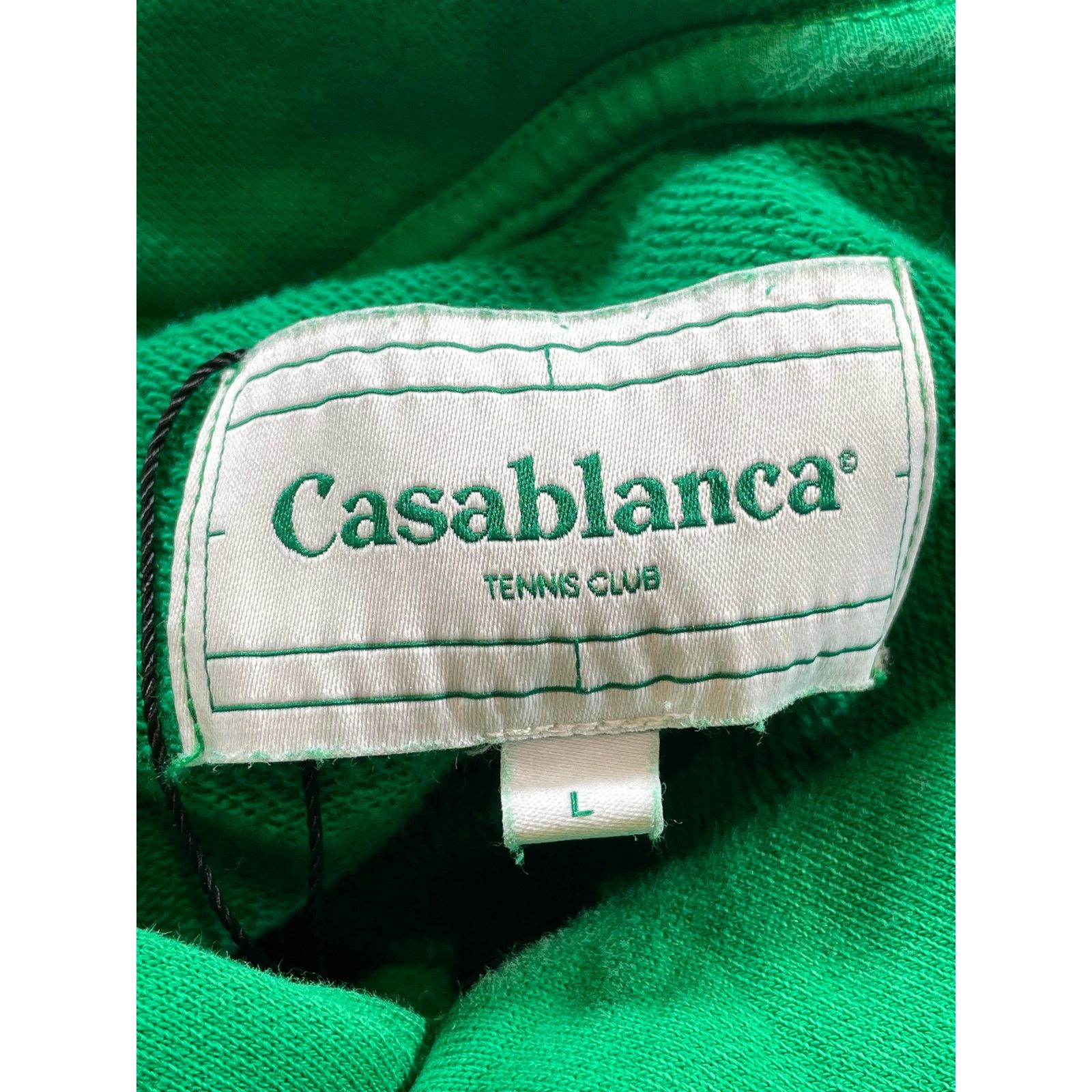 Casablanca Casablanca Silk Scarf Logo Green Hoodie Size US L / EU 52-54 / 3 - 3 Thumbnail