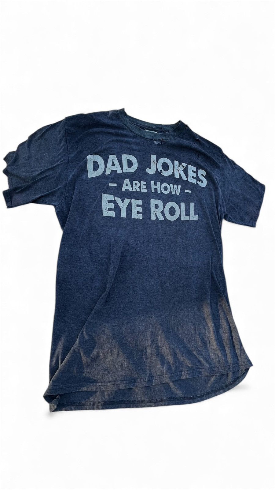 Vintage Vintage y2K Thrashed Dad Joke Tee *eye roll* Size US M / EU 48-50 / 2 - 3 Thumbnail