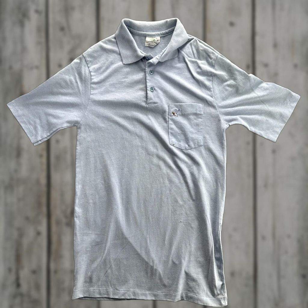 Vintage VINTAGE Raintree Southern Collection Polo Shirt Mens M Blue Bird Pocket 90s Size US M / EU 48-50 / 2 - 1 Thumbnail