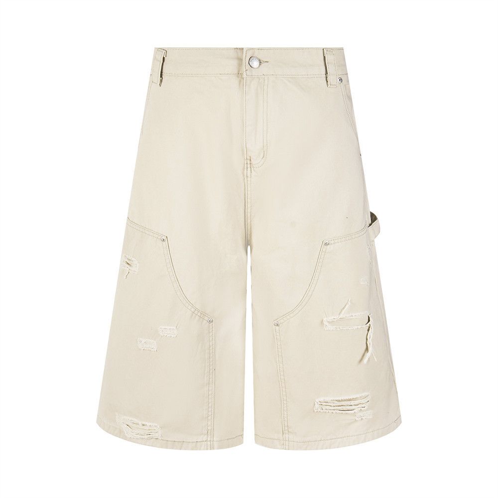 Japanese Brand American Retro Distressed Loose Straight Cargo Shorts Size US 32 / EU 48 - 1 Thumbnail