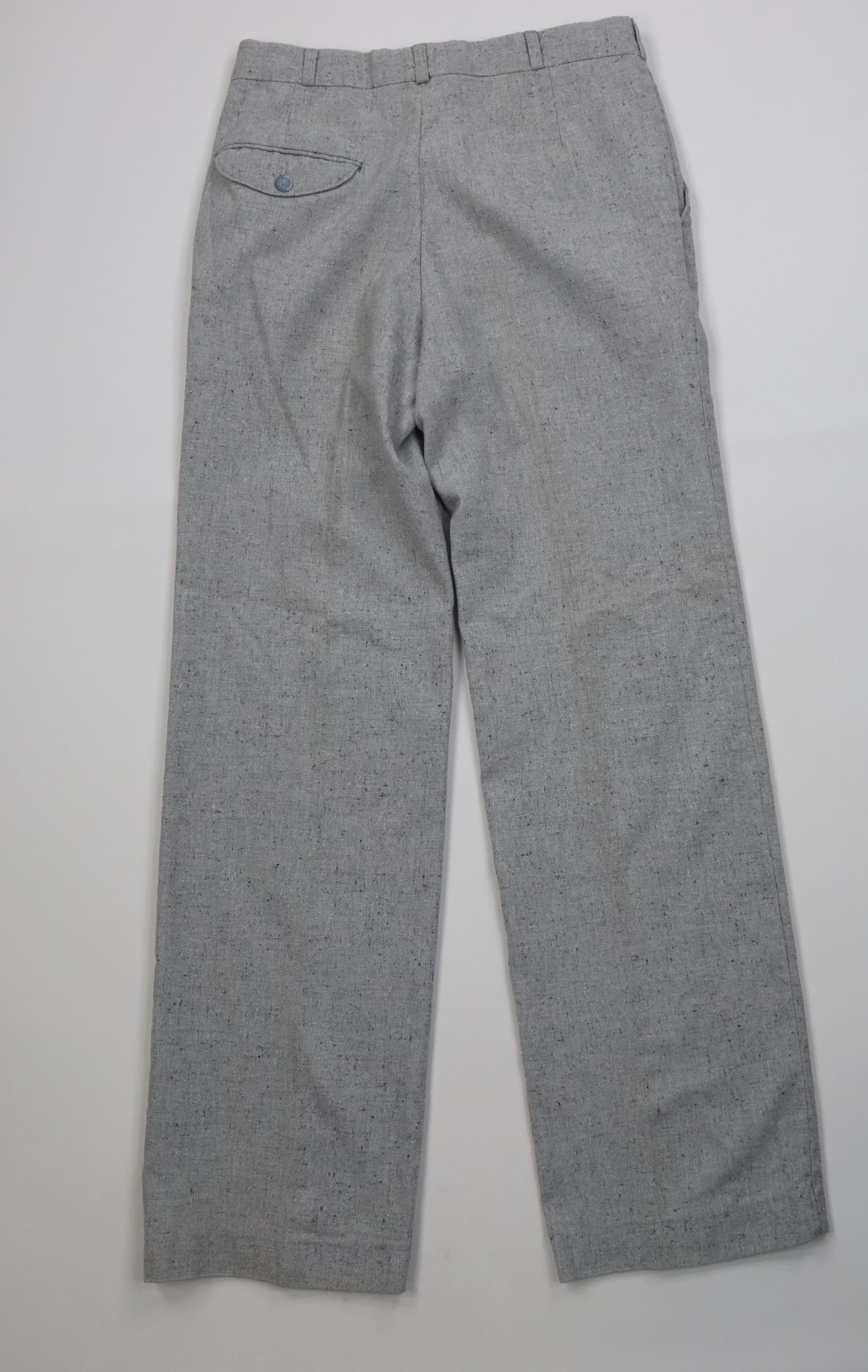 Vintage Vintage 70s Streetwear Wool Blend Knit Wide Leg Chino Pants Size US 29 - 11 Thumbnail