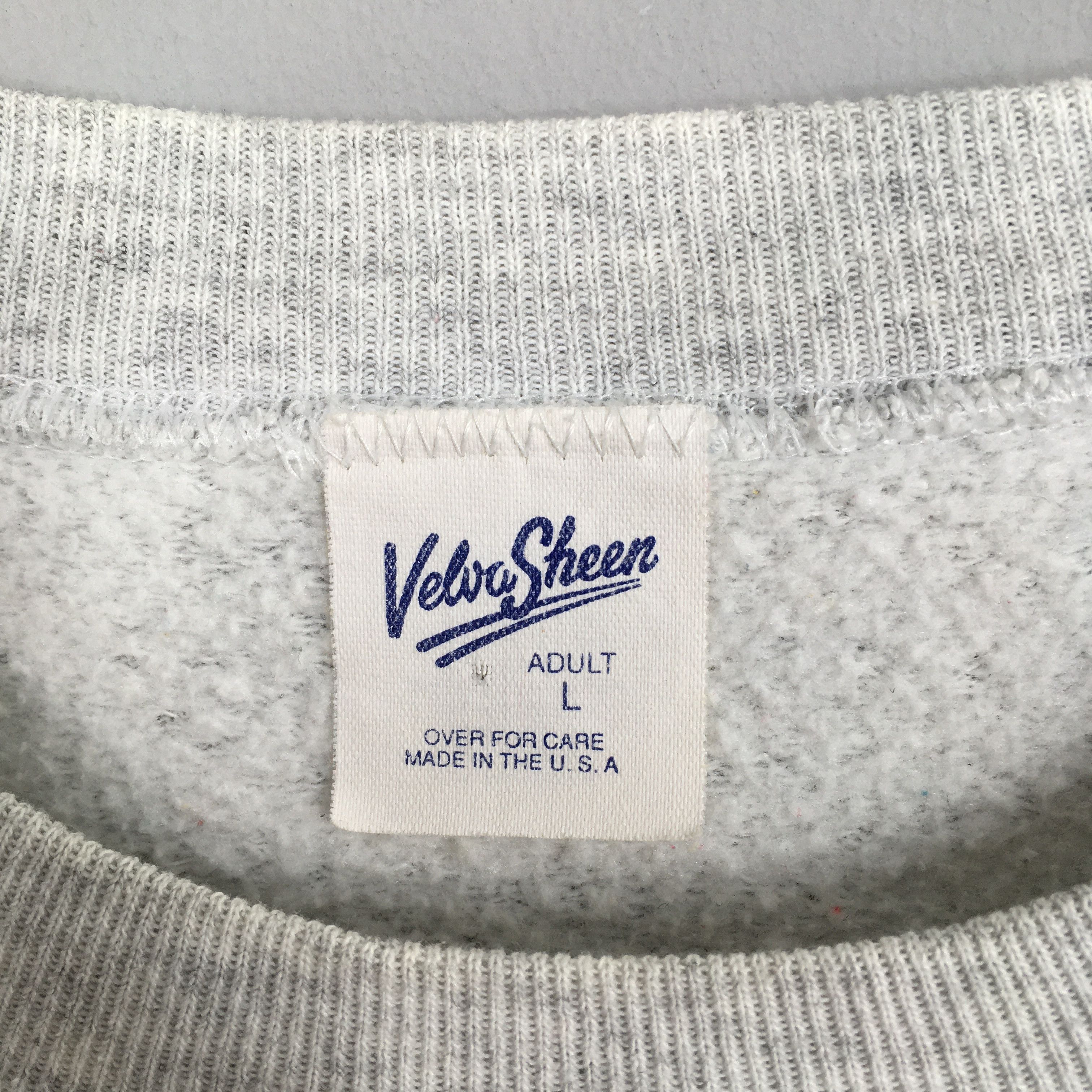 Velva Sheen Vintage 90s Taz-Mania Iowa Gray Sweatshirt Large Size US L / EU 52-54 / 3 - 3 Thumbnail