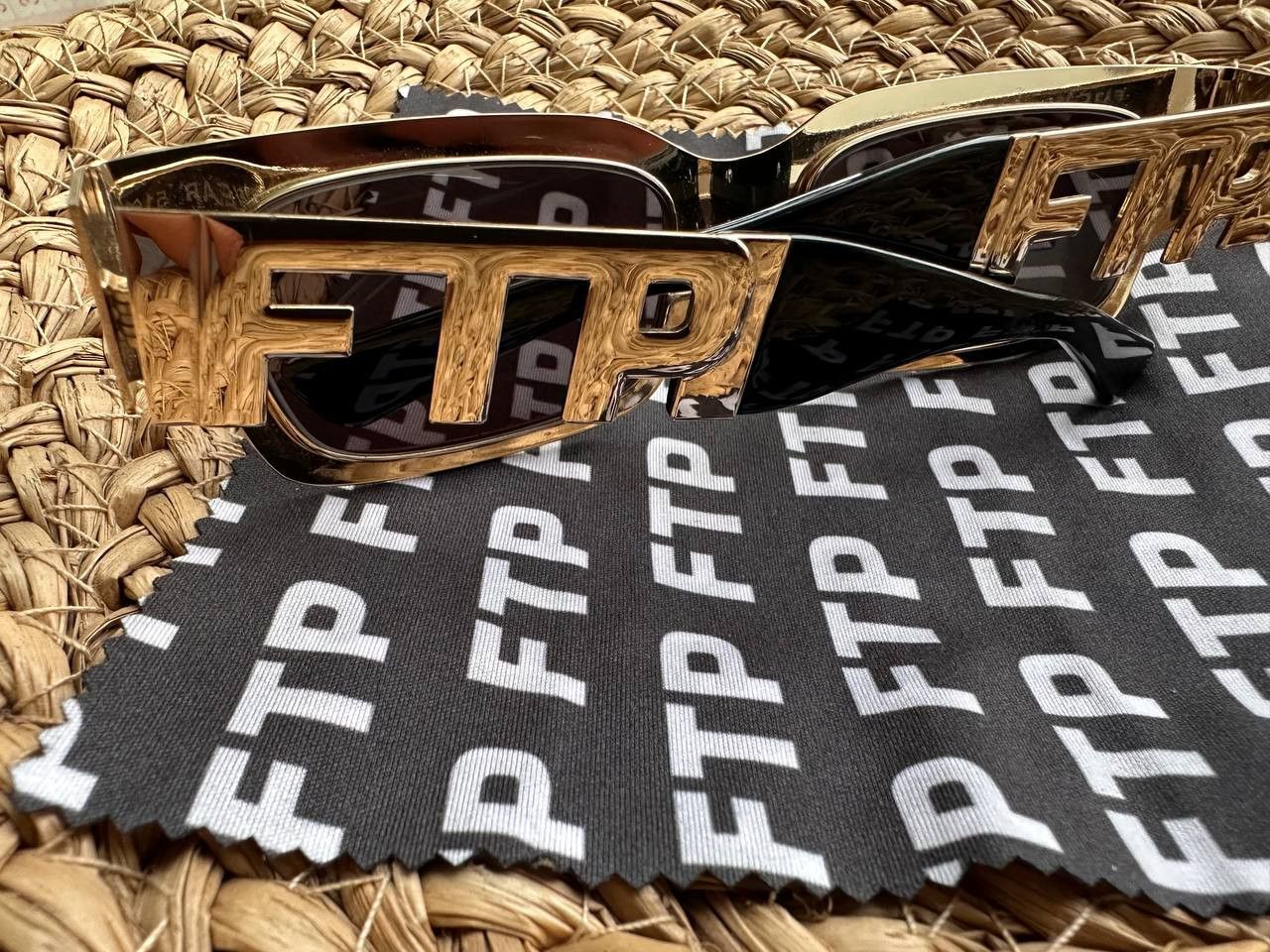 Fuck The Population FTP + CRAP EYEWEAR THE FTP STEEL - Polished Gold Size ONE SIZE - 8 Thumbnail