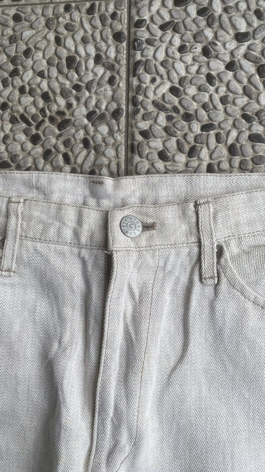 Issey Miyake TETE HOMME WHITE LINEN TROUSER PANTS Size US 32 / EU 48 - 3 Thumbnail