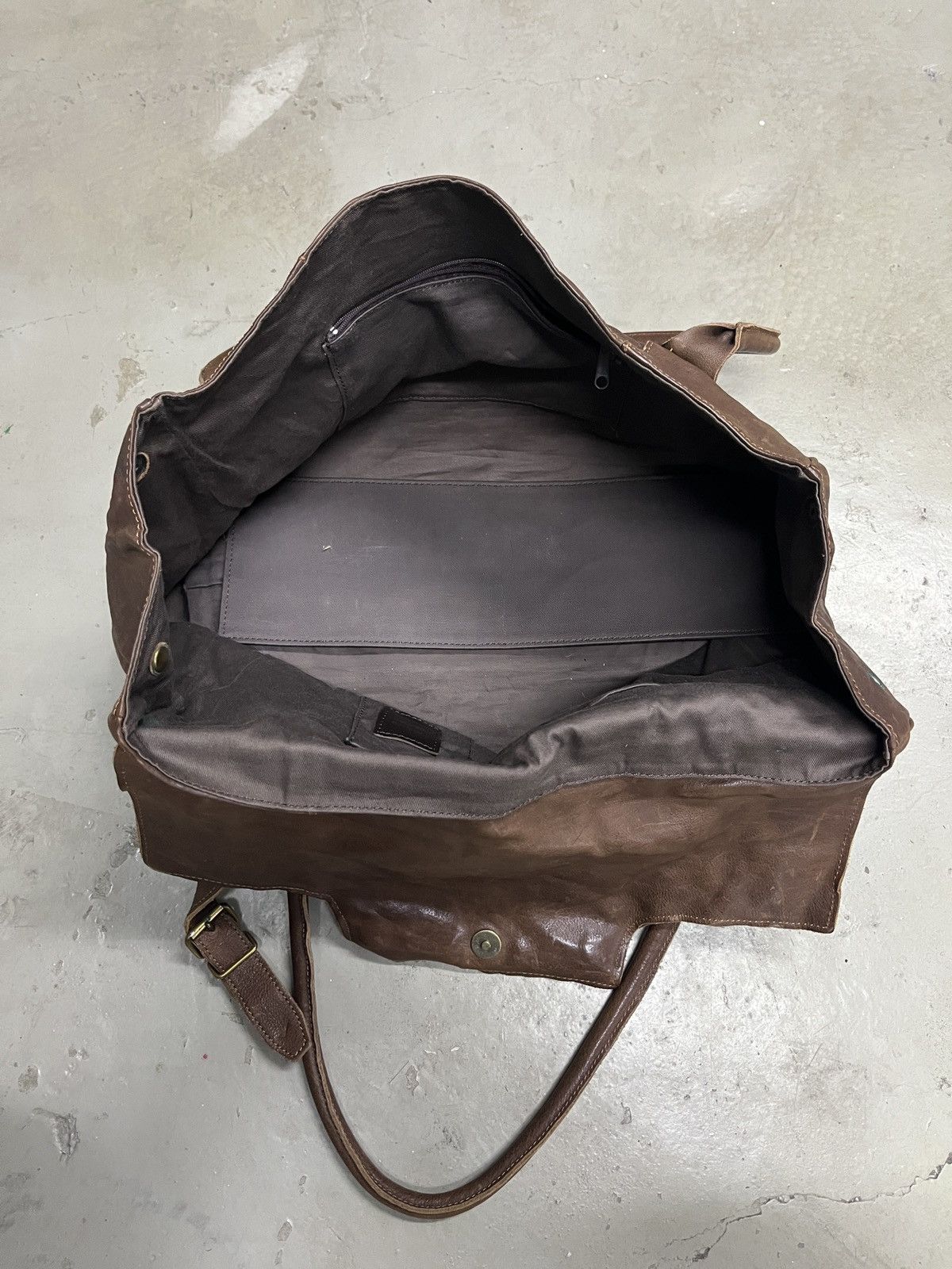 Leather Leather Birkin Japanese Brand 1 Metre Carre Cowhide Bag Size ONE SIZE - 15 Thumbnail