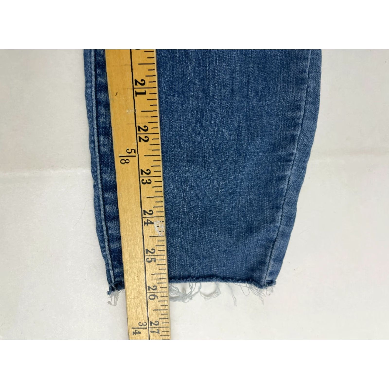 Pacsun PacSun Jeans Women's 27 Blue Denim High Rise Ankle Legging Frayed Hem Jeans Regular Inseam 26" Medium Wash Womens Size 27" / US 4 / IT 40 - 7 Thumbnail
