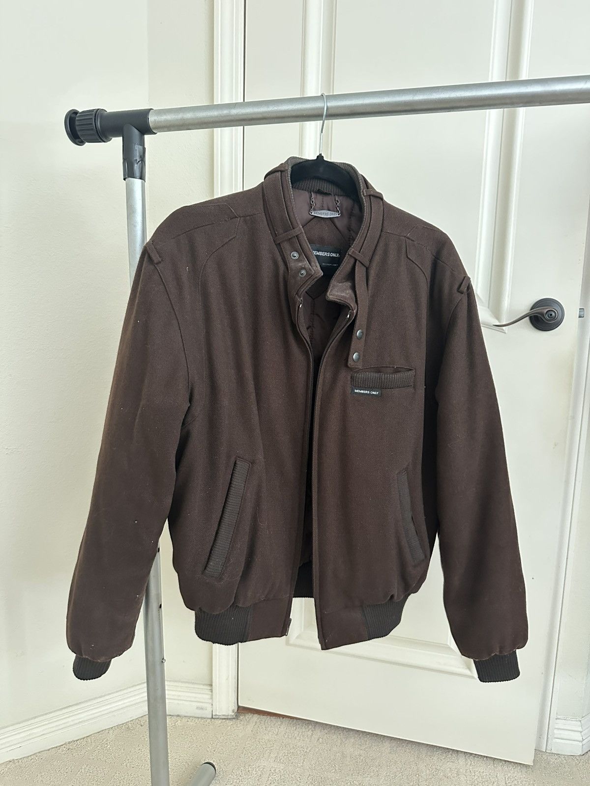 Members Only × Vintage Wool blend Vintage Members Only Lined Espresso Brown 40 Size US XXS / EU 40 - 1 Thumbnail