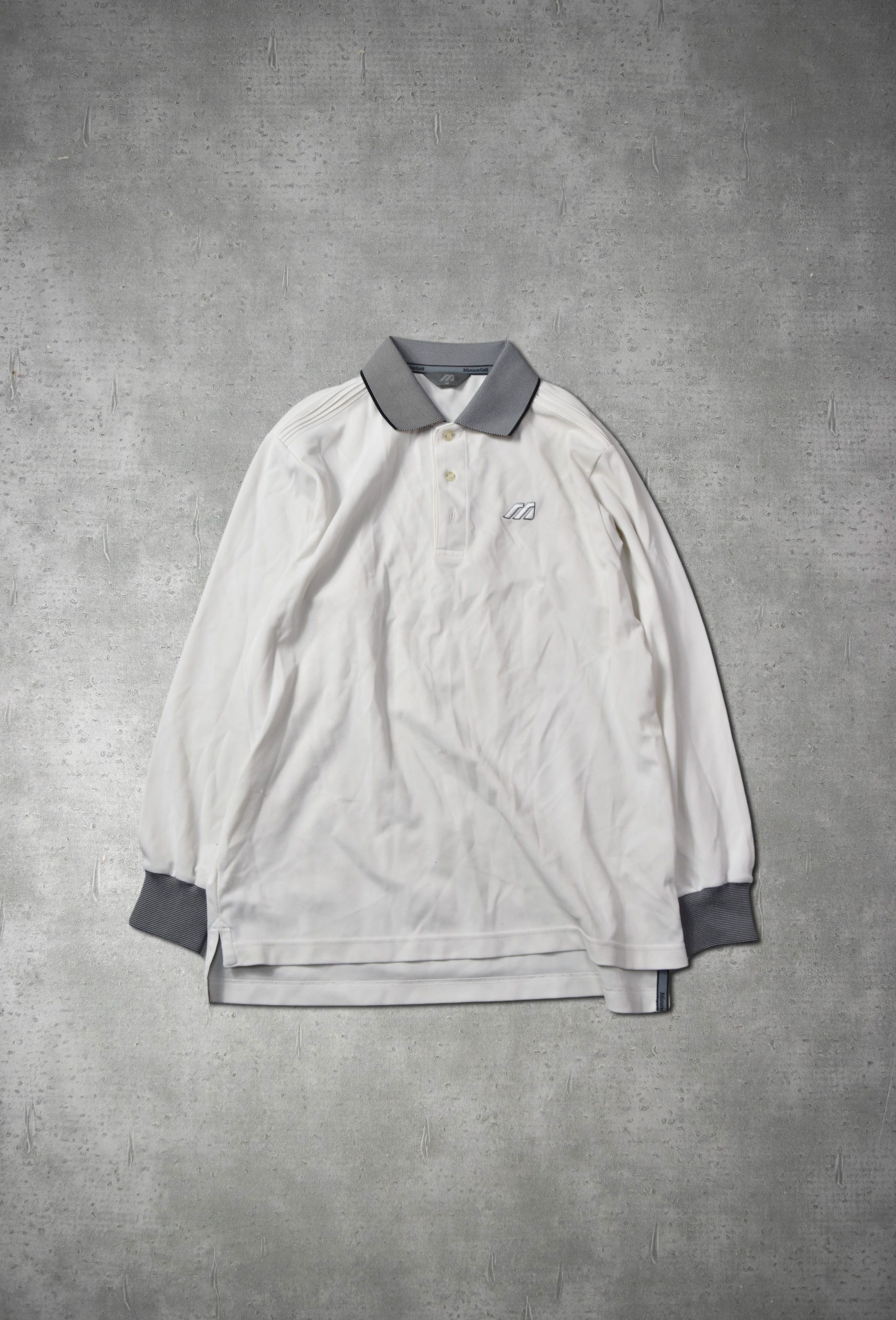 image of Mizuno Small Logo Polo Shirt 8-1-1 53 in White, Men's (Size Medium)