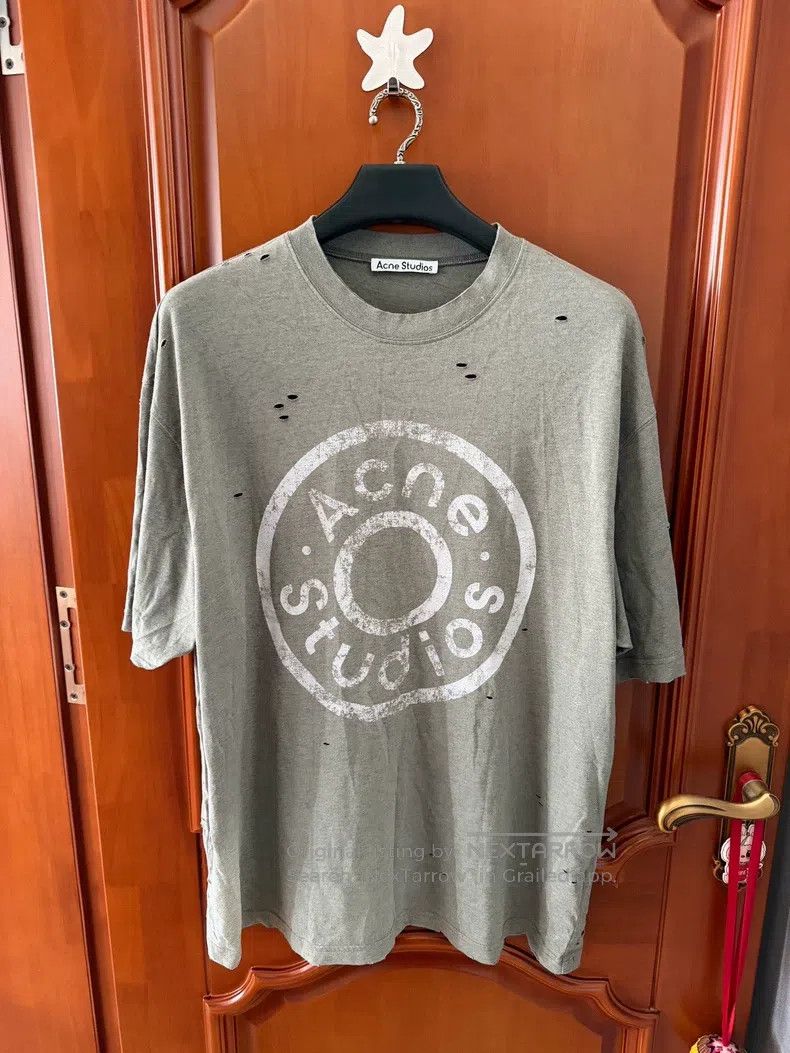 Acne Studios Acne Studios Grey Hole-Ring Short Sleeve Top Size US XL / EU 56 / 4 - 1 Thumbnail