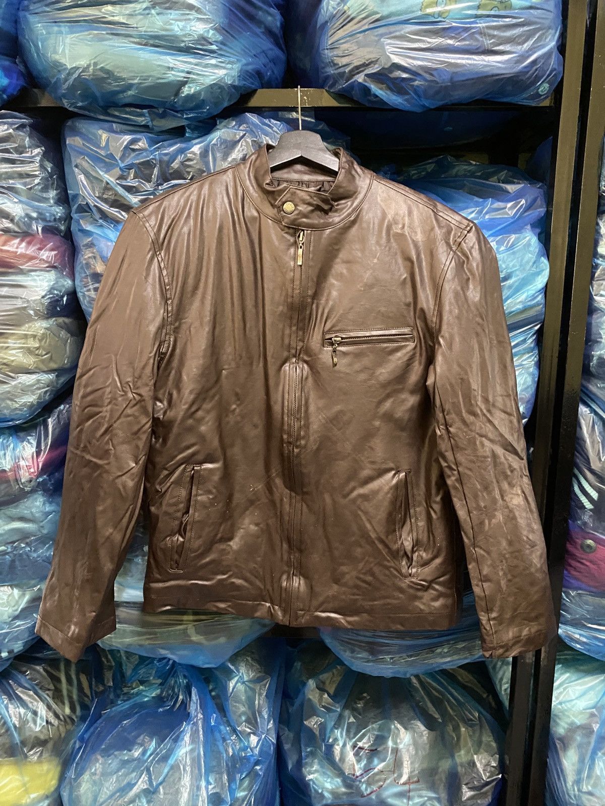 Leather Vintage Poldon Classic Brown Leather Jacket Retro Outerwear Size US M / EU 48-50 / 2 - 1 Thumbnail