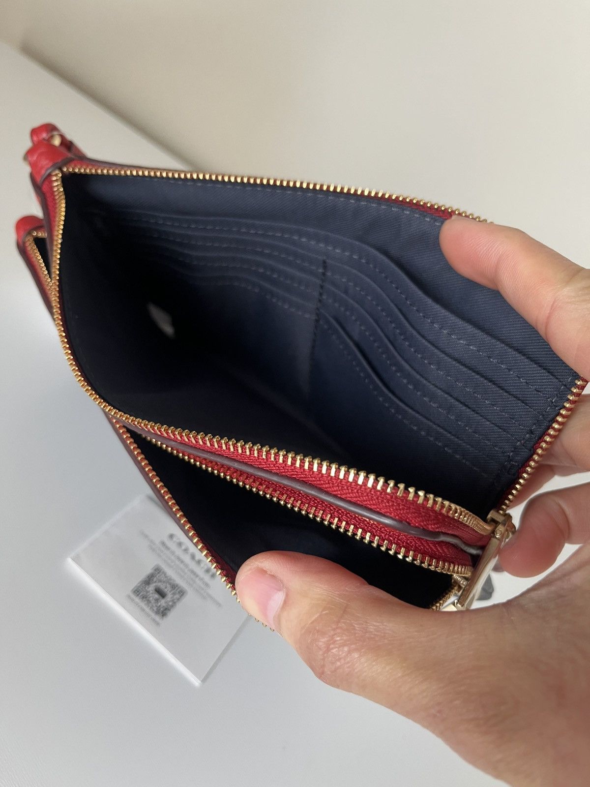 Coach Coach double zip wristlet in signature canvas Size ONE SIZE - 6 Thumbnail