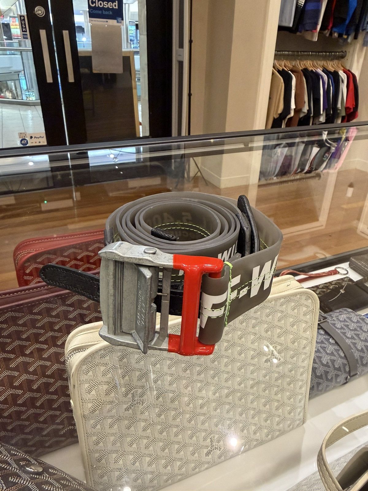 Off-White Off-White Industrial Rubber Strap Belt w Leather - Clear Size ONE SIZE - 2 Thumbnail