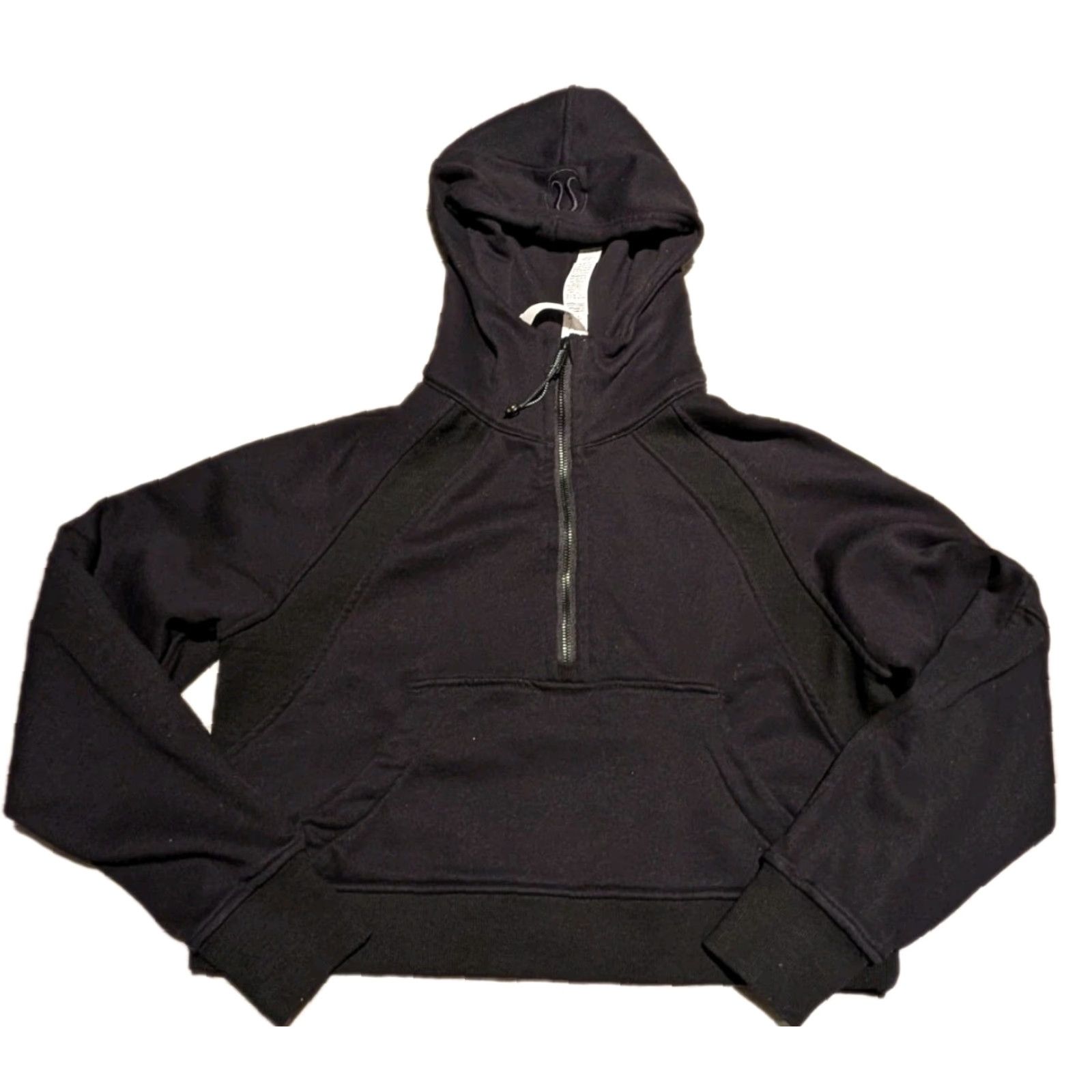 Lululemon VINTAGE Lululemon Women's M/L Scuba Oversized Half Zip Hoodie Black EUC Size M / US 6-8 / IT 42-44 - 2 Thumbnail