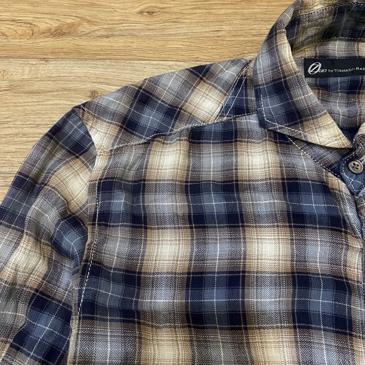 Tornado Mart Zero By Tornado Mart Plaid Button Up Shirts Size US M / EU 48-50 / 2 - 5 Thumbnail