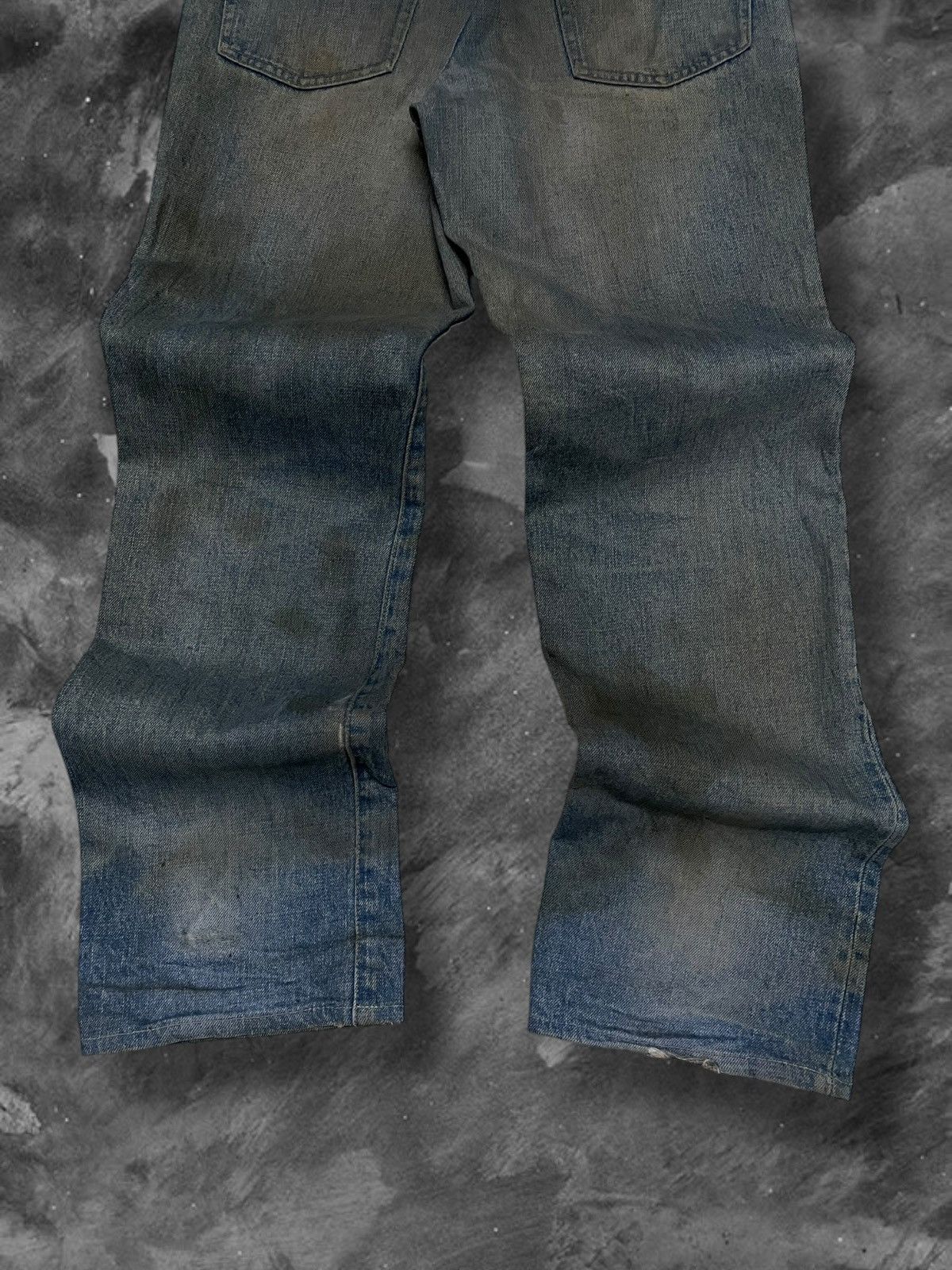 Japanese Brand Vintage 1990s Japan Designer POINT War Control Mudwash Denim Size US 29 - 11 Thumbnail